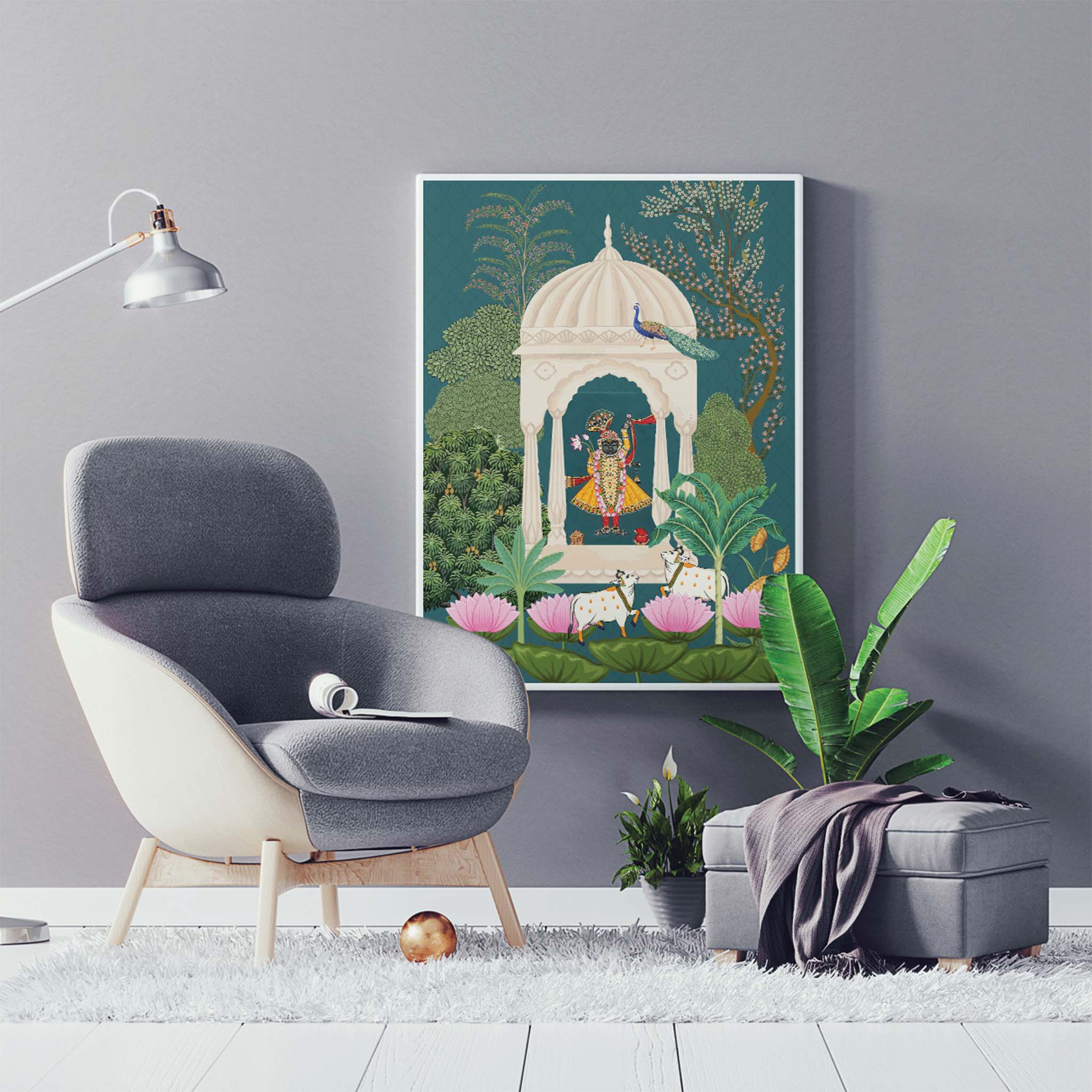 Shrinath ji Pichwai Canvas Painting