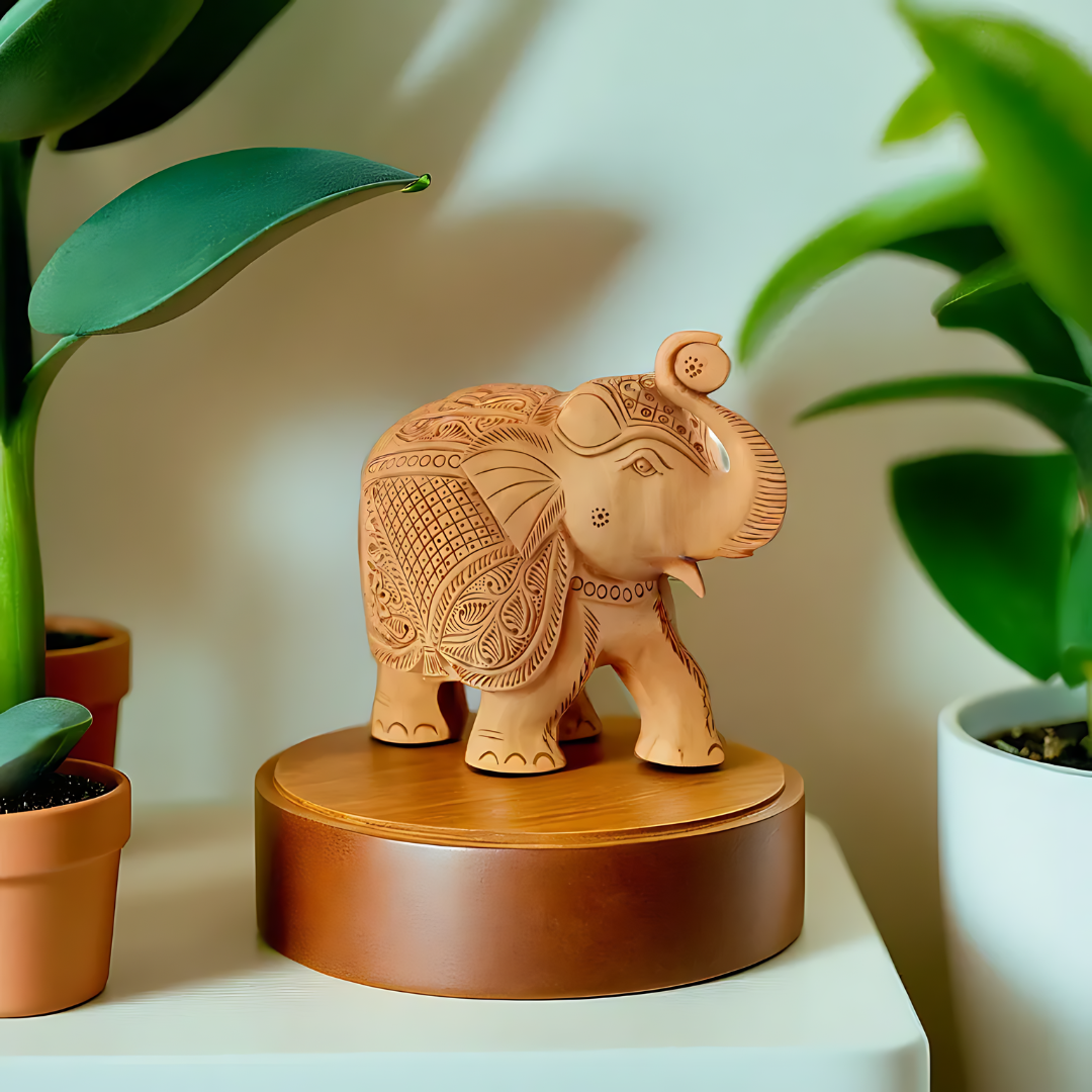 Carved Wooden Elephant