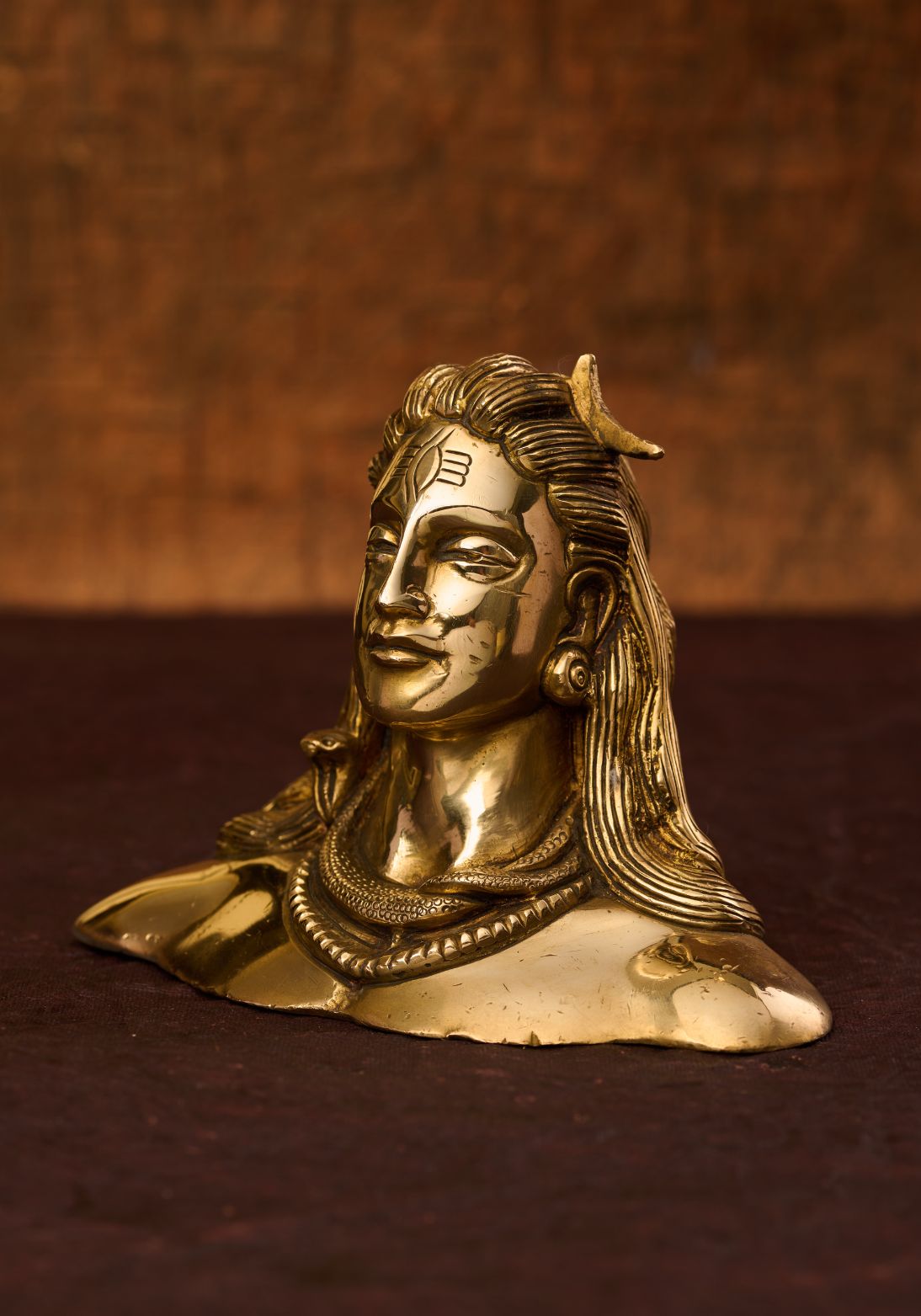 Brass Lord Shiva Head