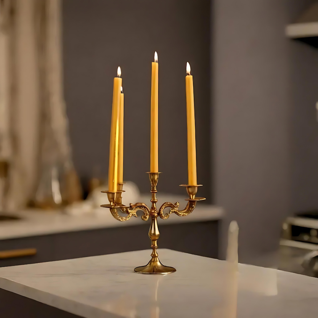 Victorian Candelabra In Brass