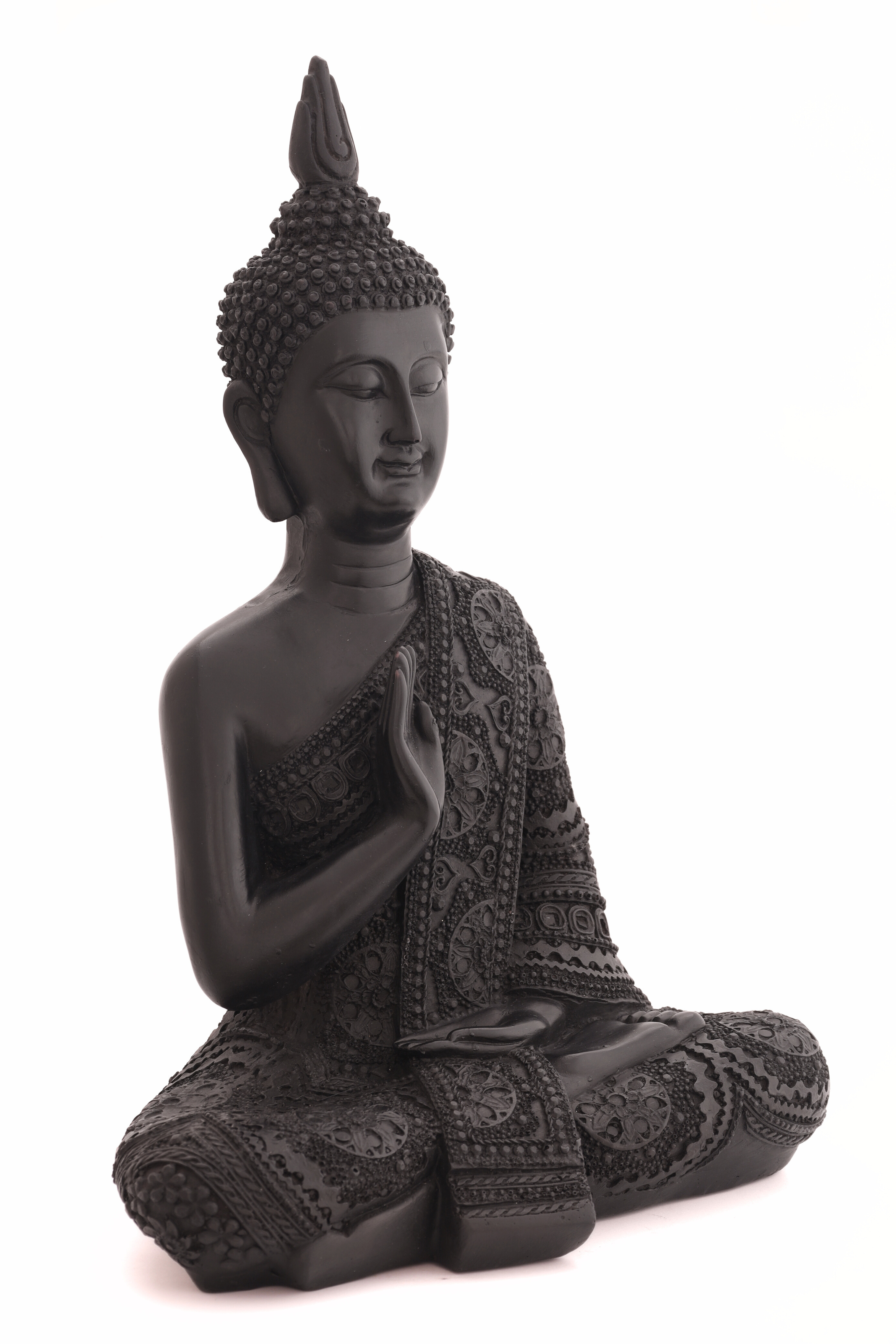 Black Stone Meditating Buddha