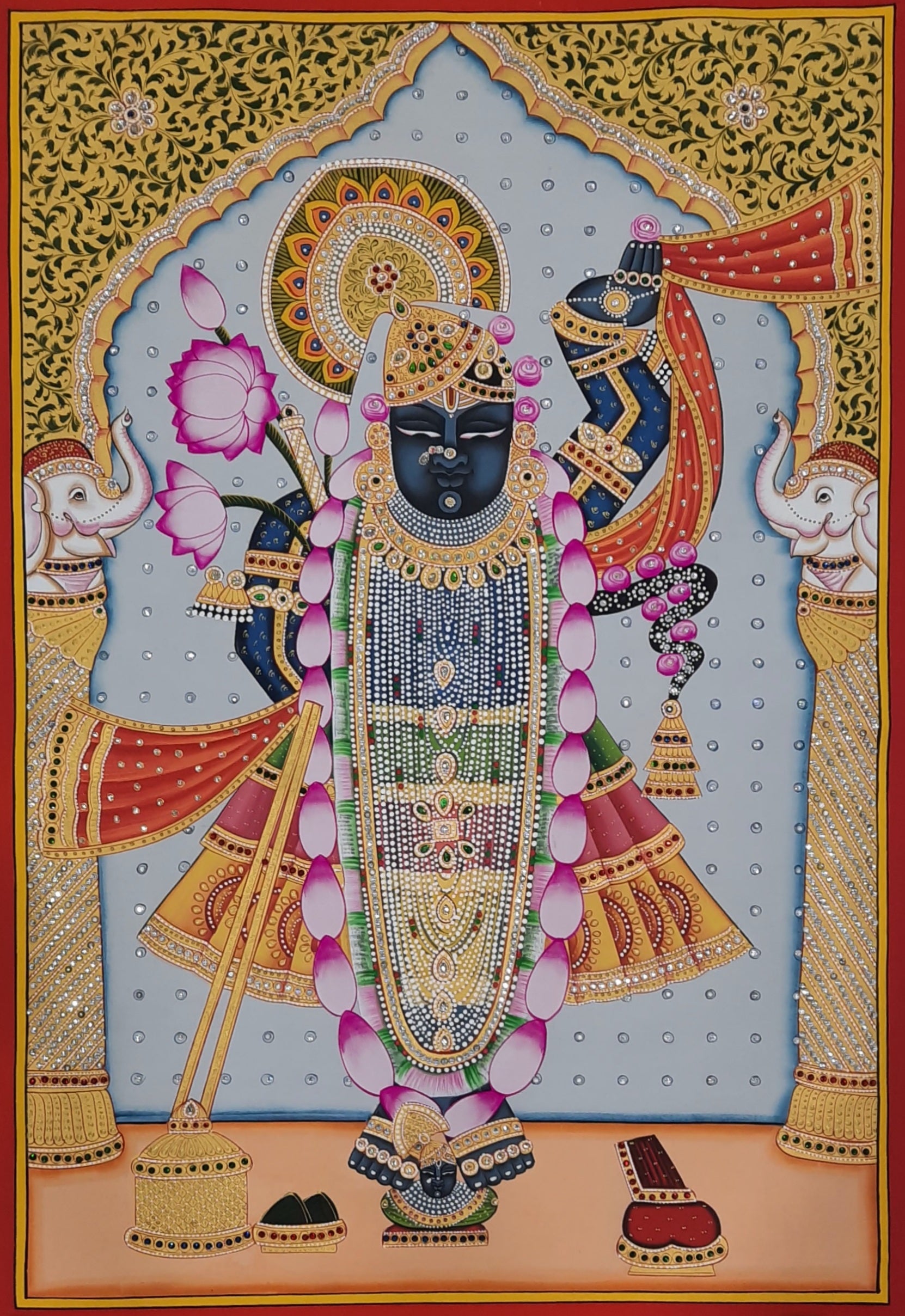 Lord Shrinathji Pichwai Painting