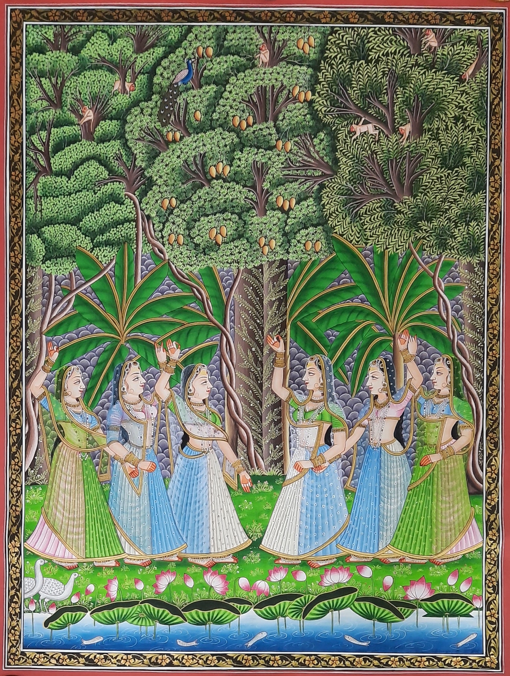 Gopis Pichwai Painting