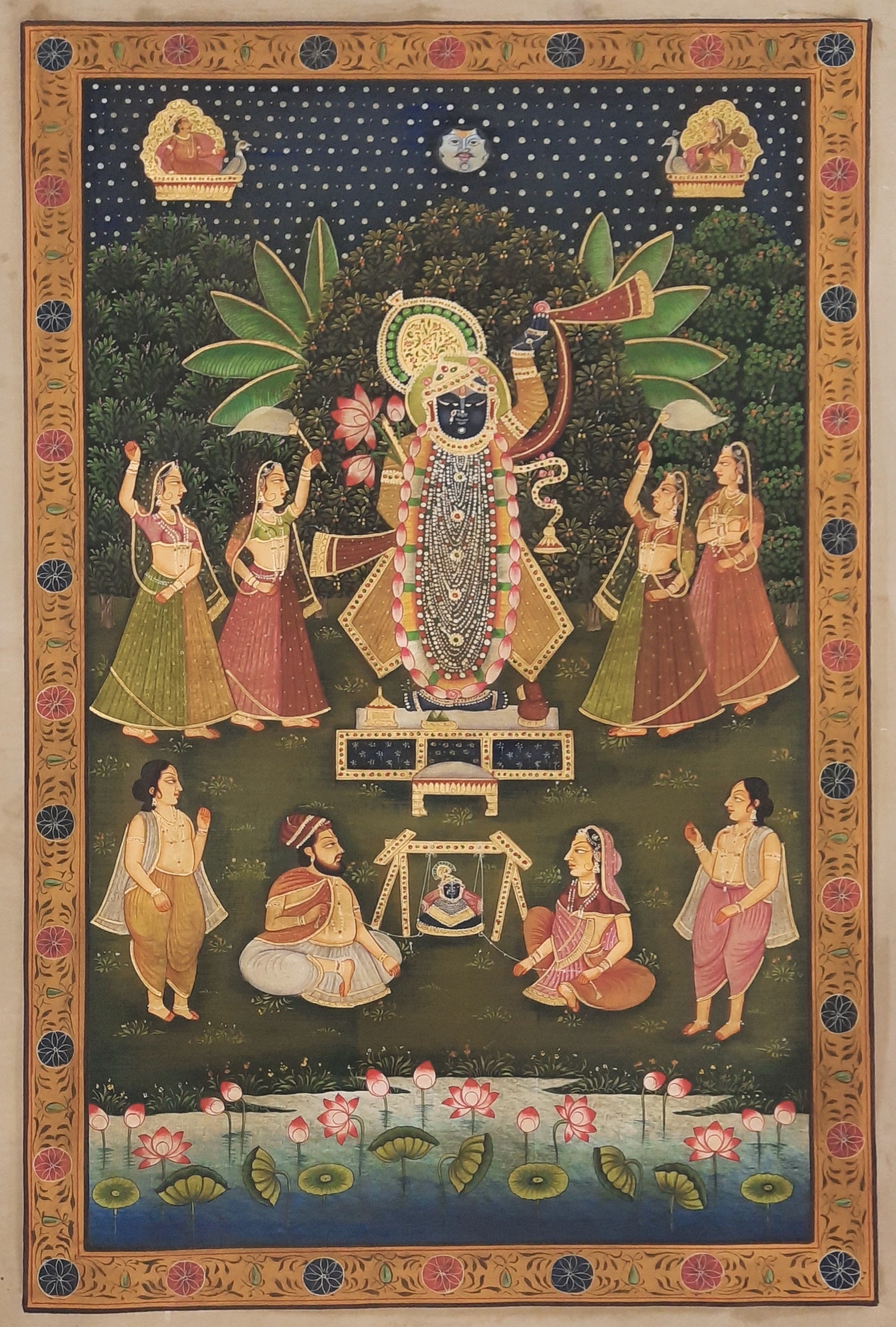 Antique 'Pichwai' Painting of Lord 'Shrinathji'