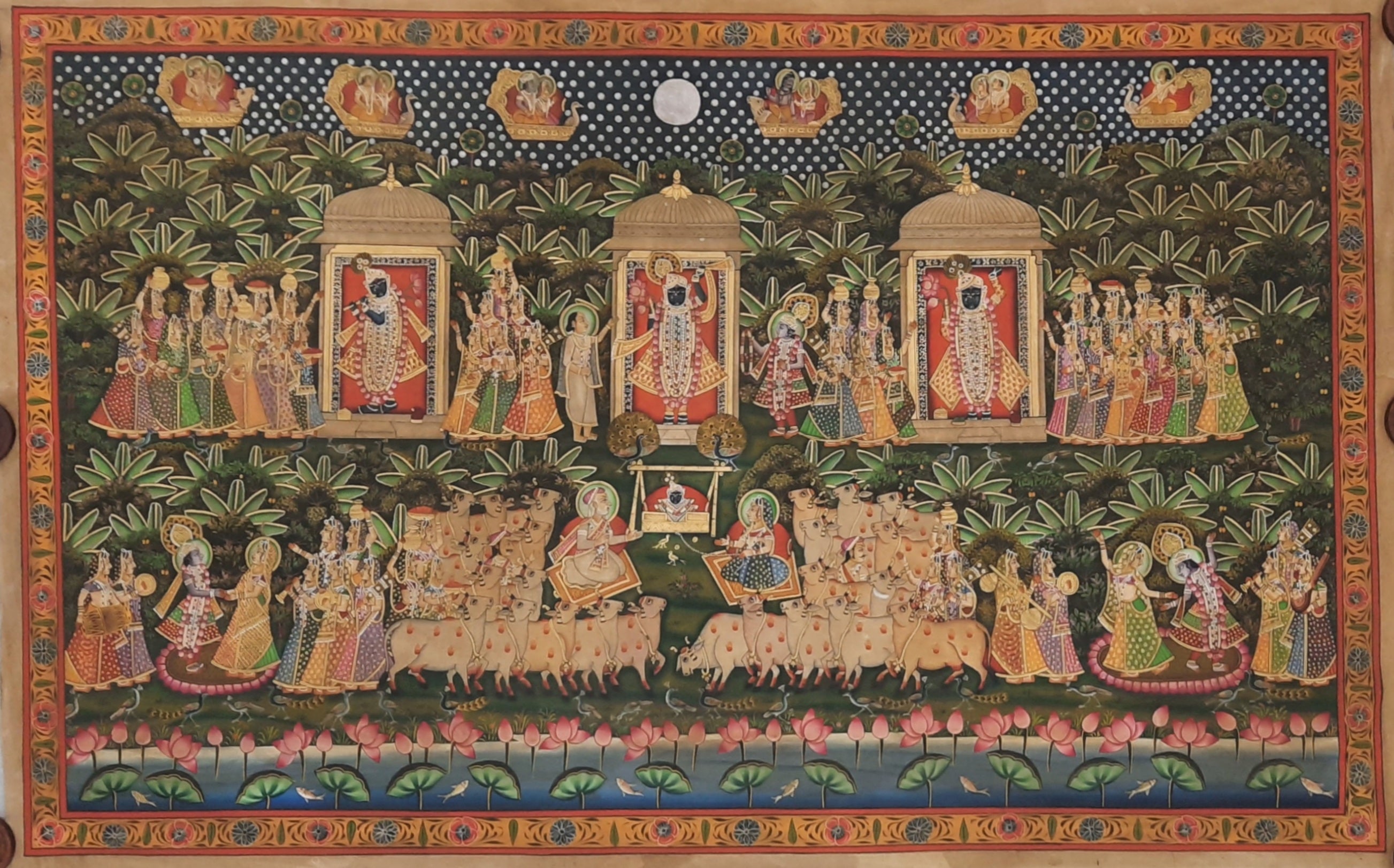 Lord Shrinathji Antique Pichwai Painting