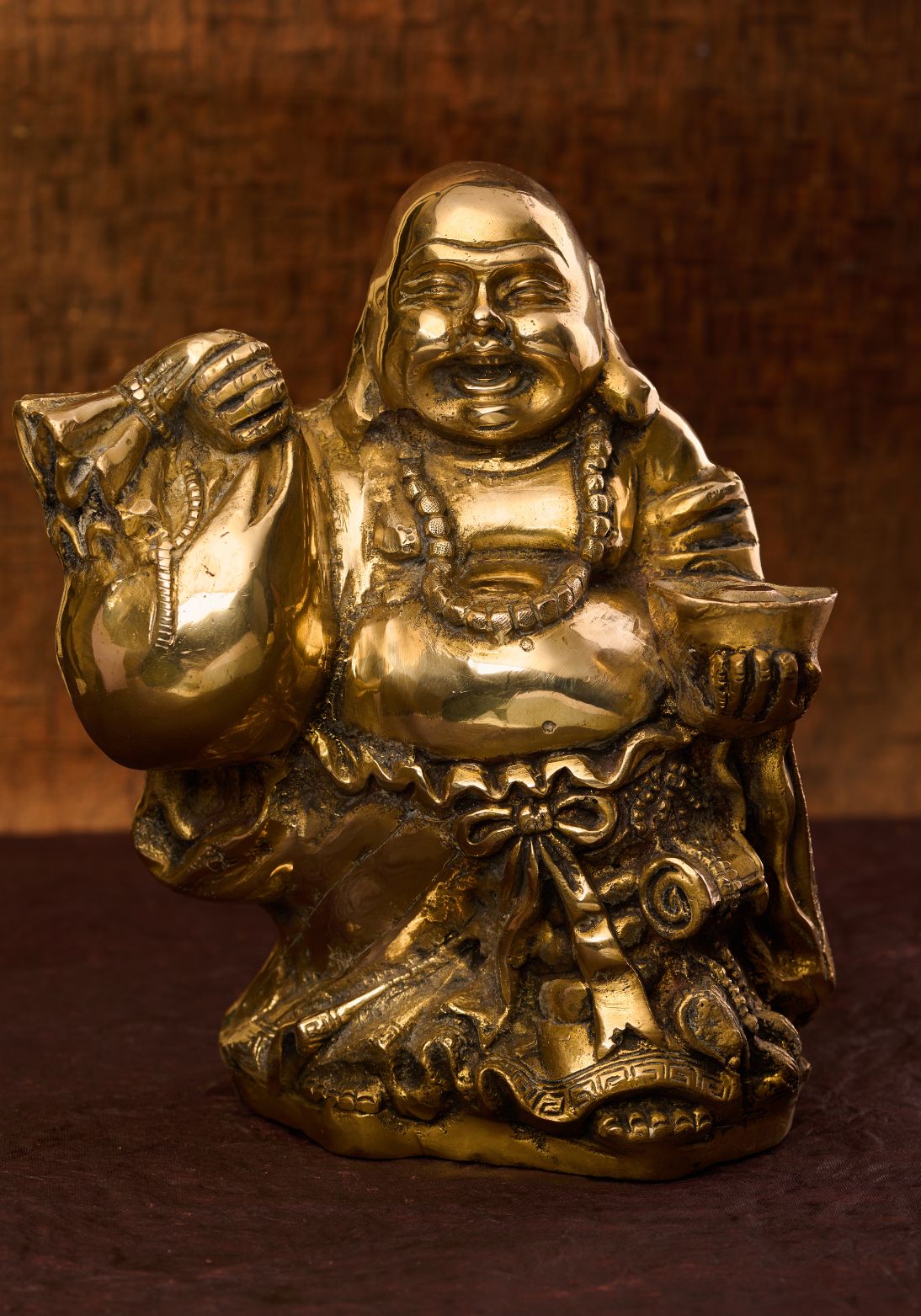 Brass Laughing Buddha