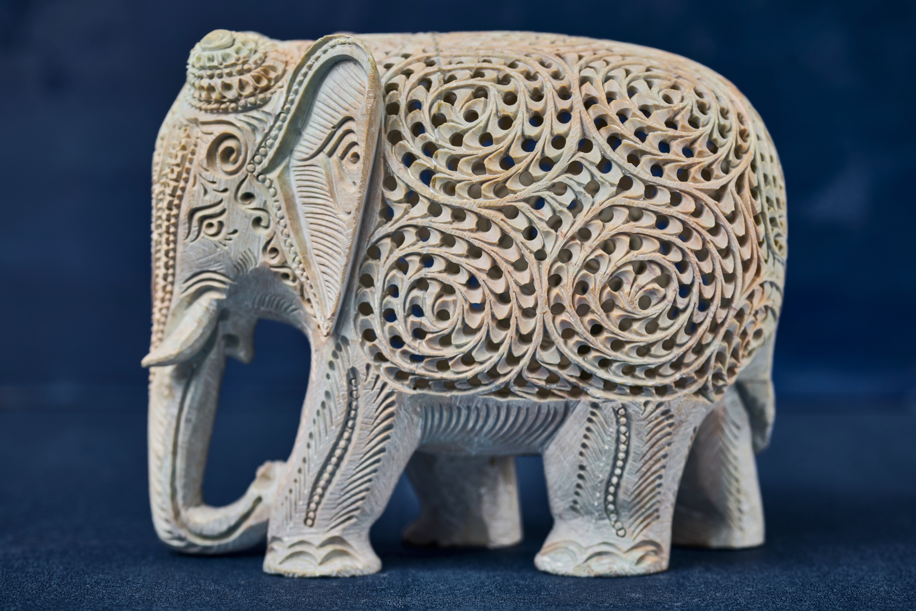 Carved stone elephant