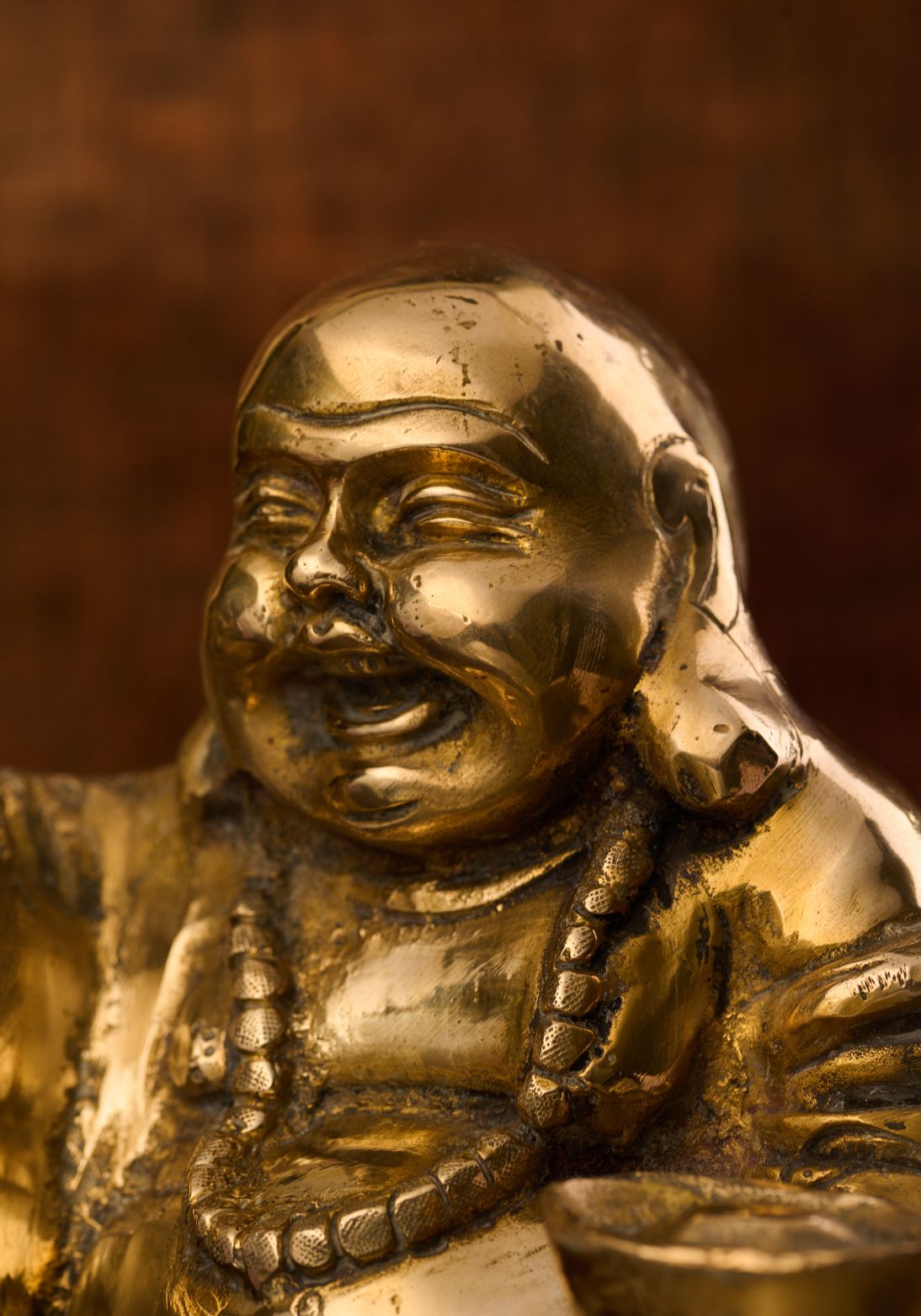 Brass Laughing Buddha