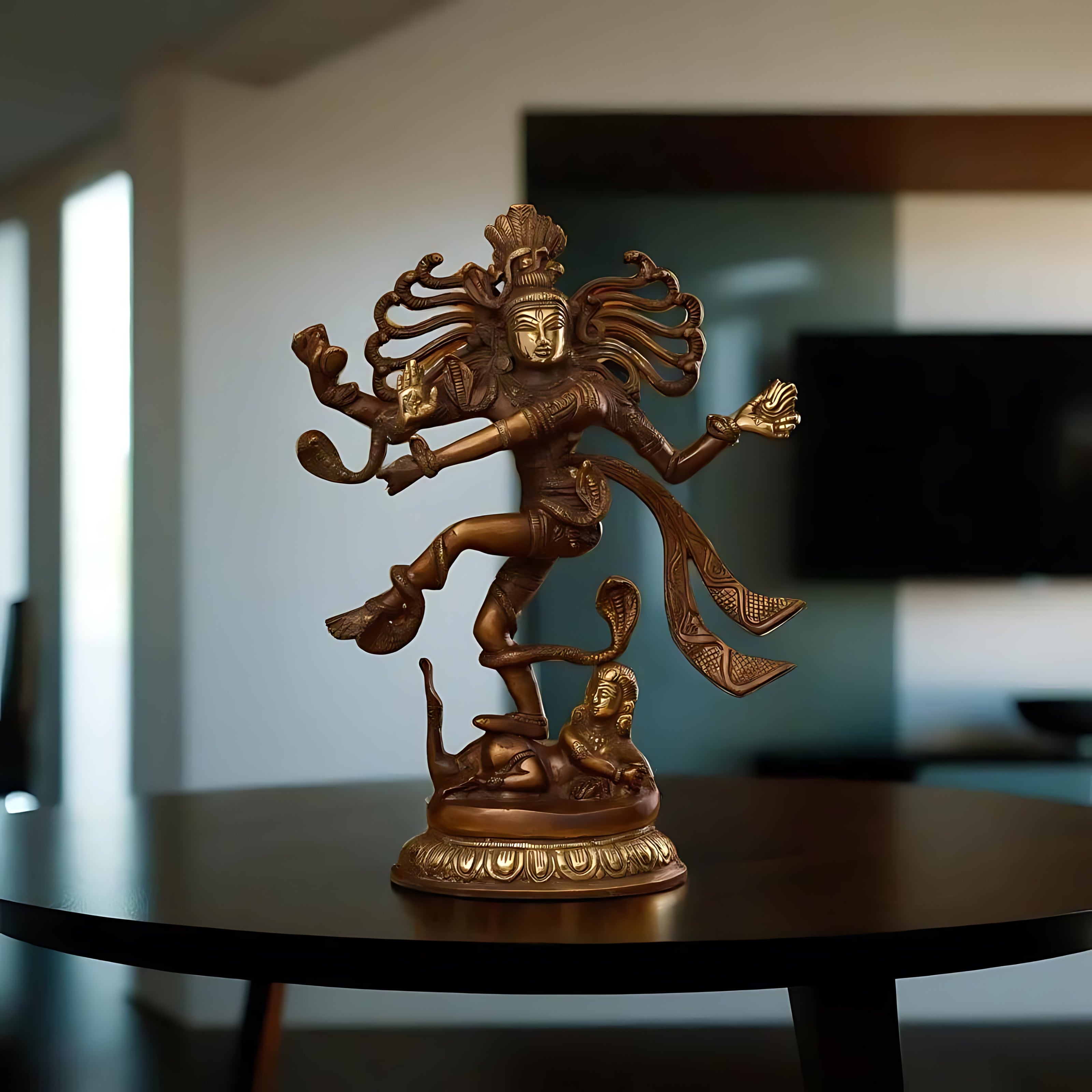 Antique Dancing 'Nataraja' in Mixed Bronze