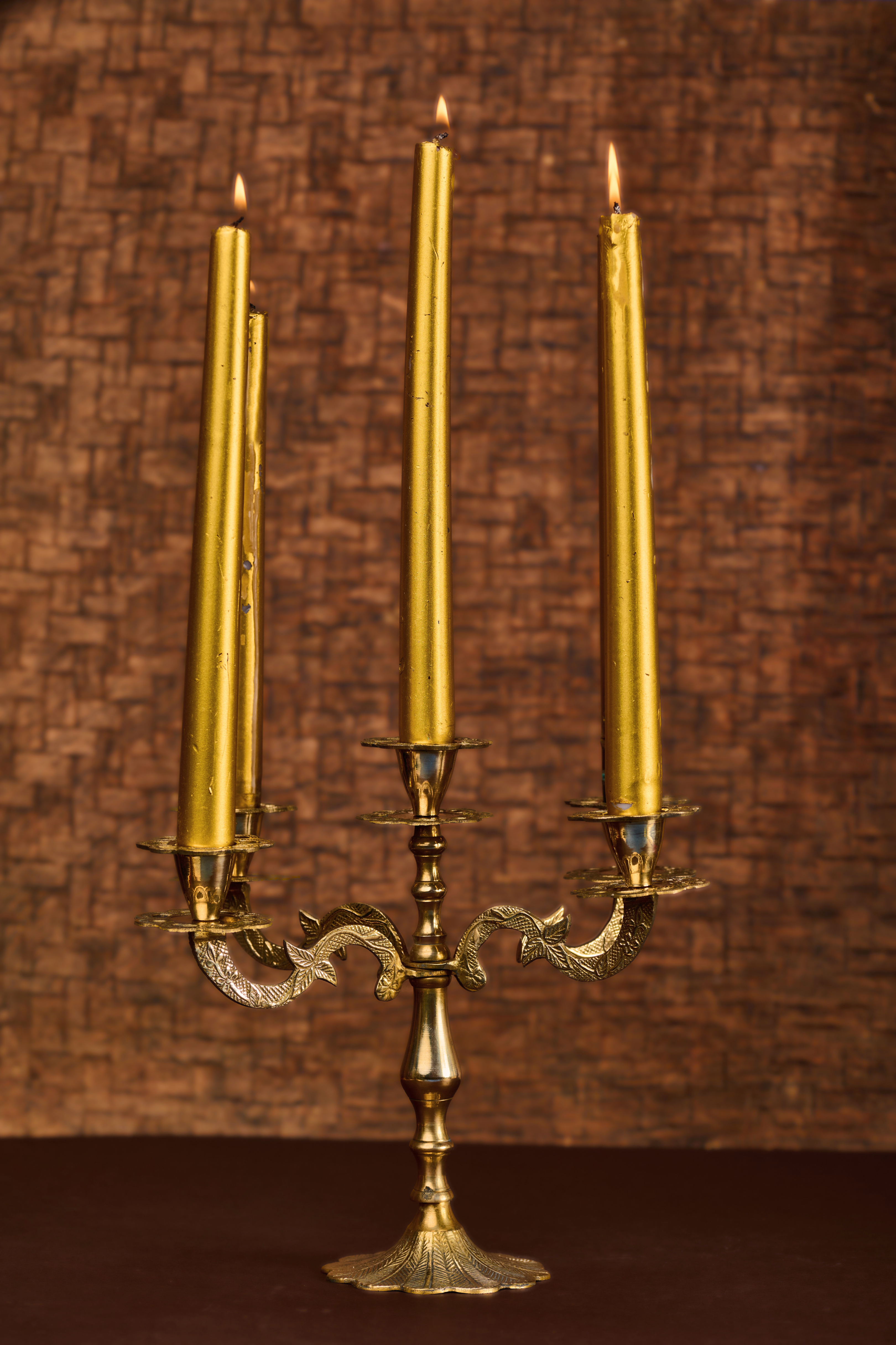 Victorian Candelabra In Brass