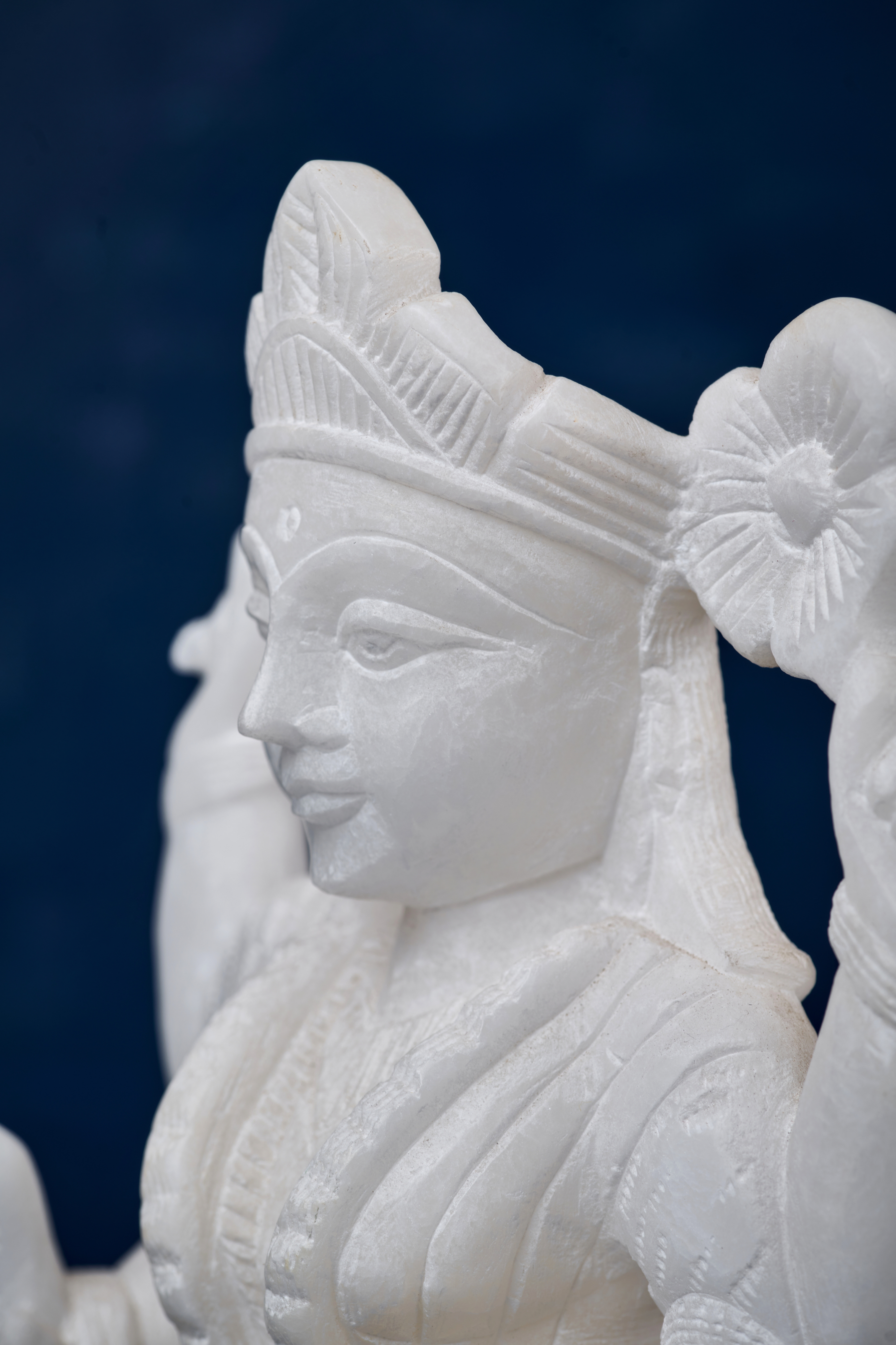 White Stone Lakshmi goddess