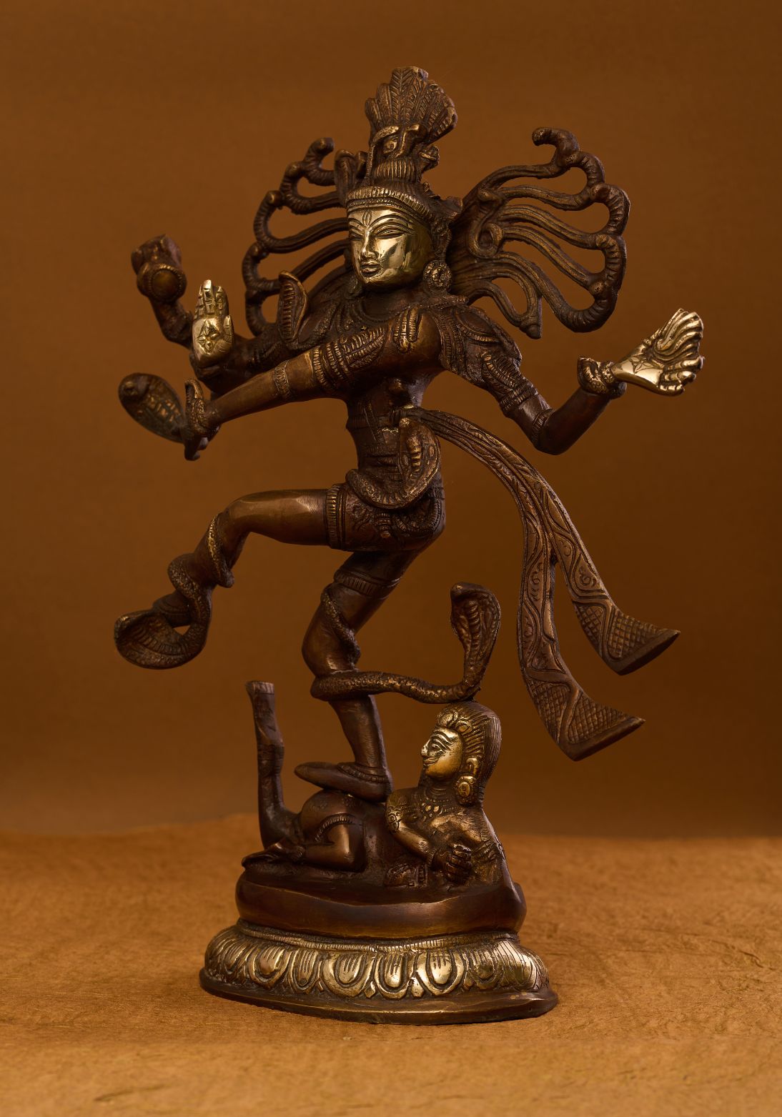 Antique Dancing 'Nataraja' in Mixed Bronze