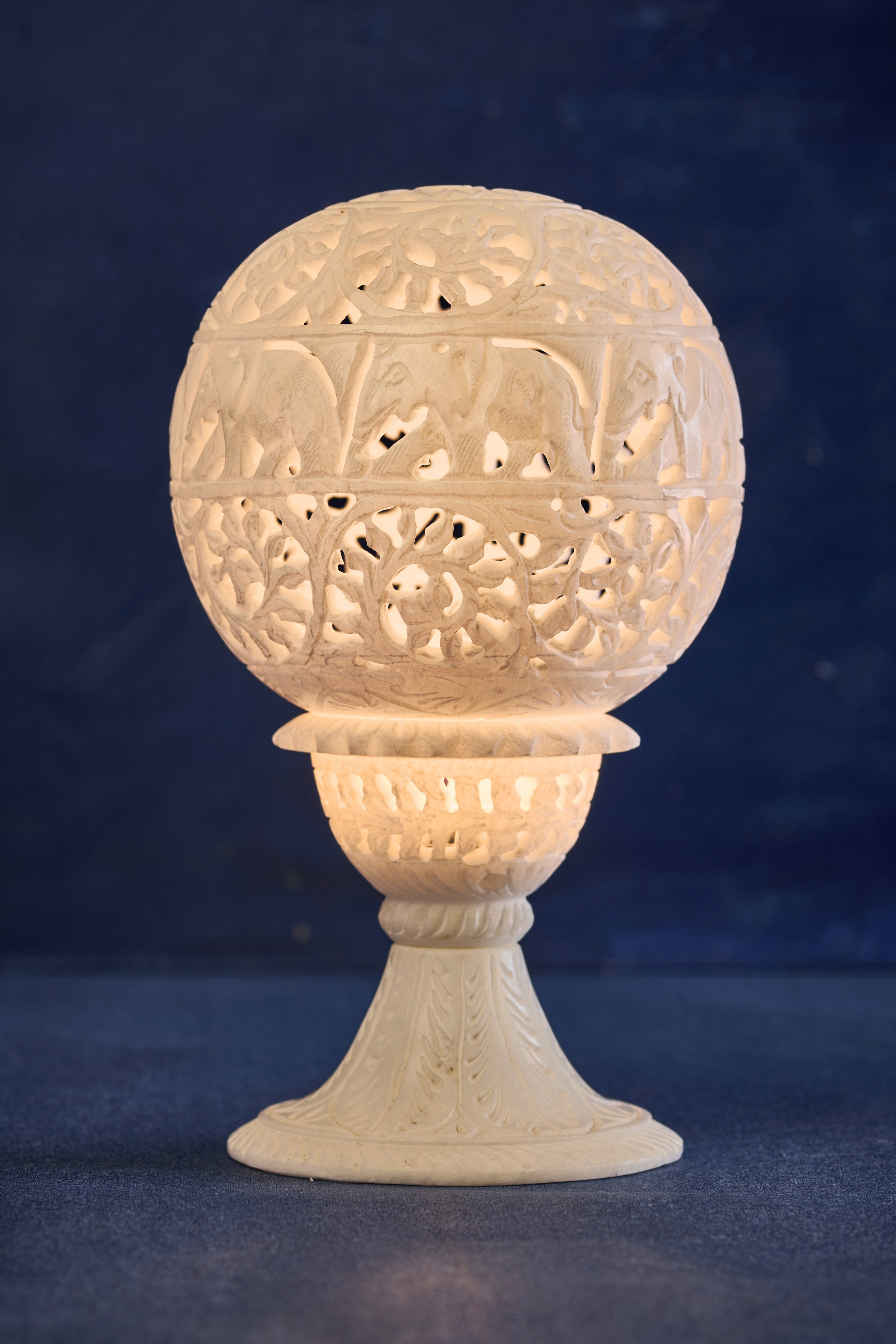 White intricate lampshade