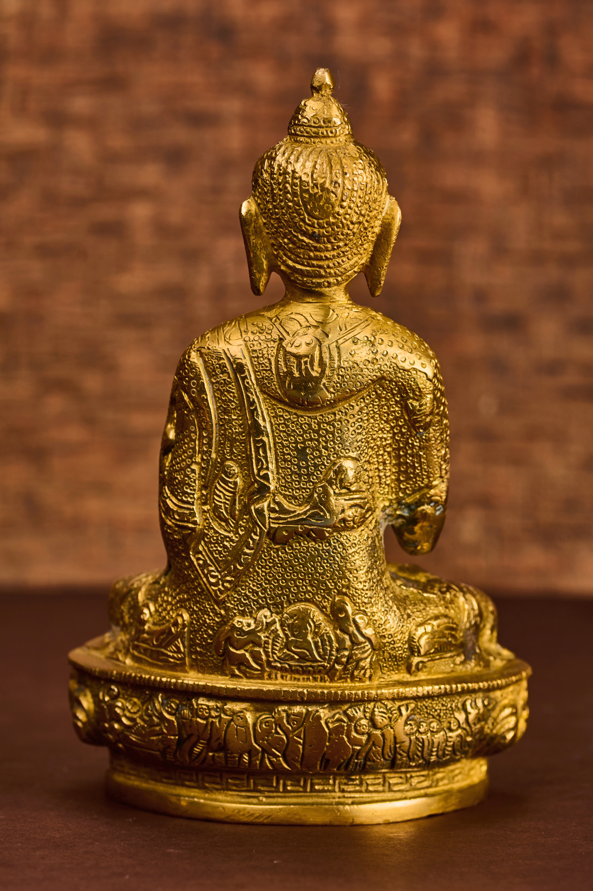 Solid Brass Buddha in Classic Meditative Pose