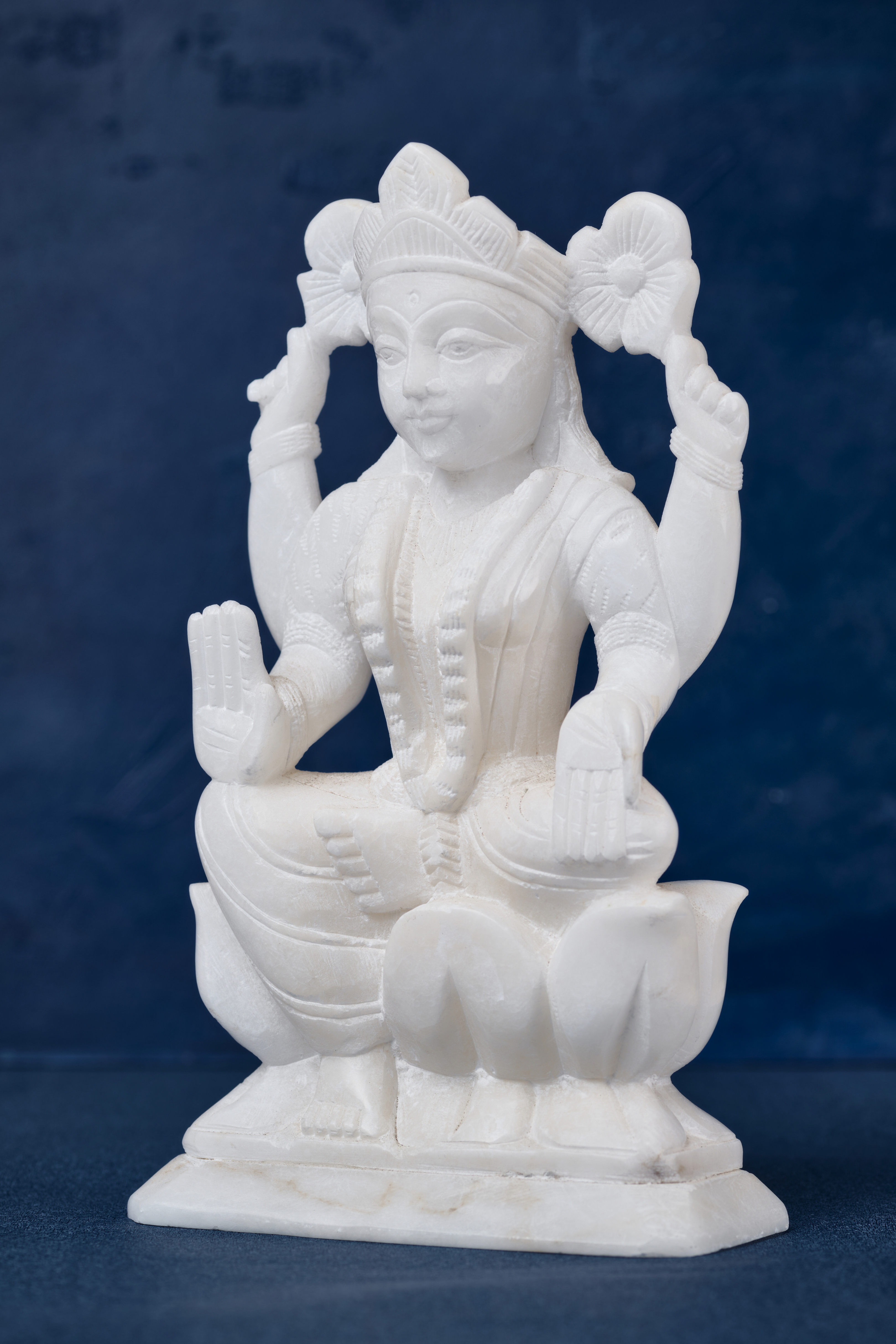 White Stone Lakshmi goddess