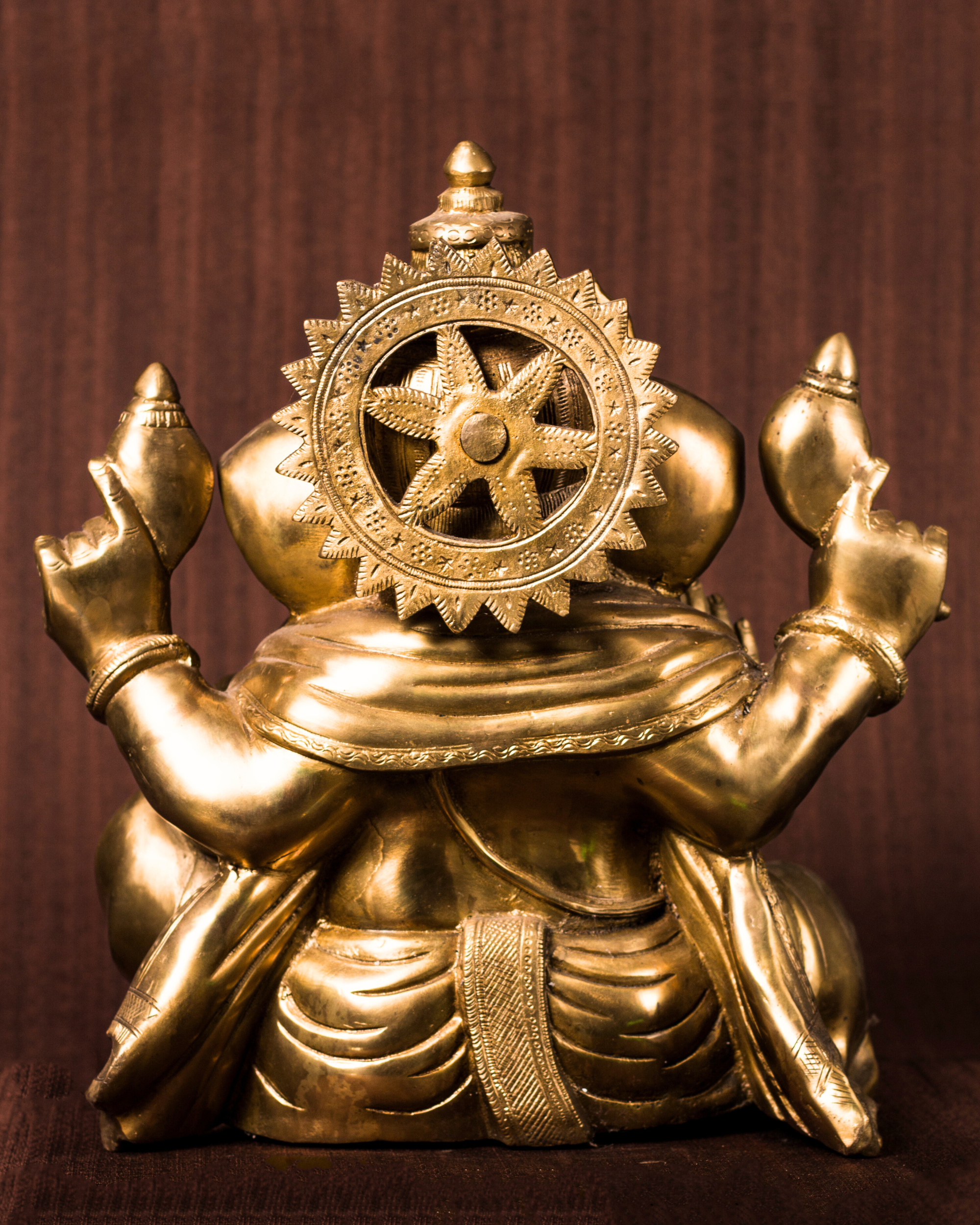 Seated 'Ganesh' in Brass