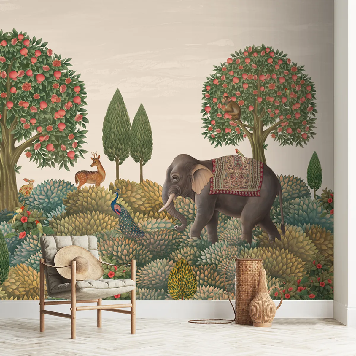 Rajasi Van, Indian Theme Wallpaper Customised