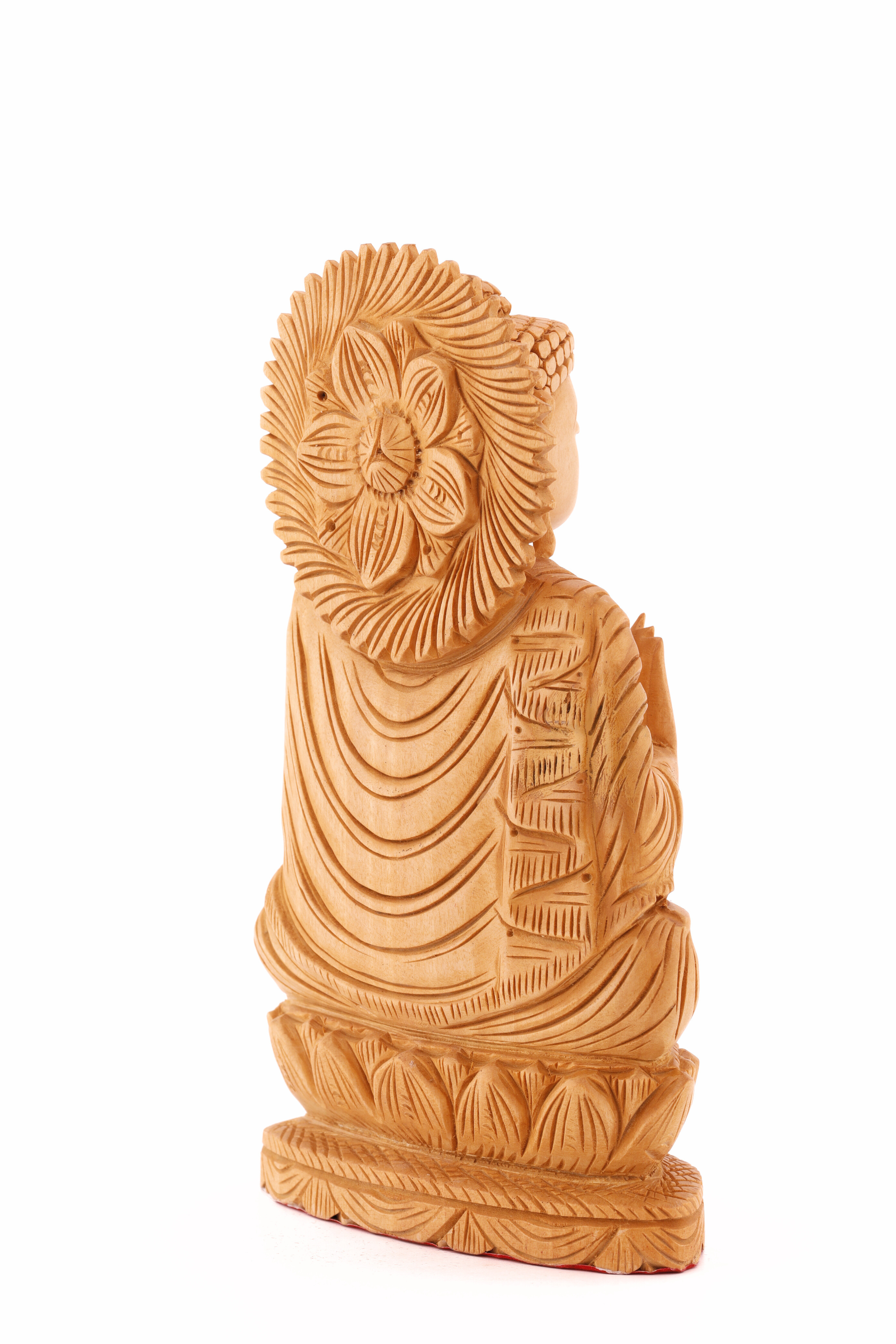 Wooden Meditating Buddha