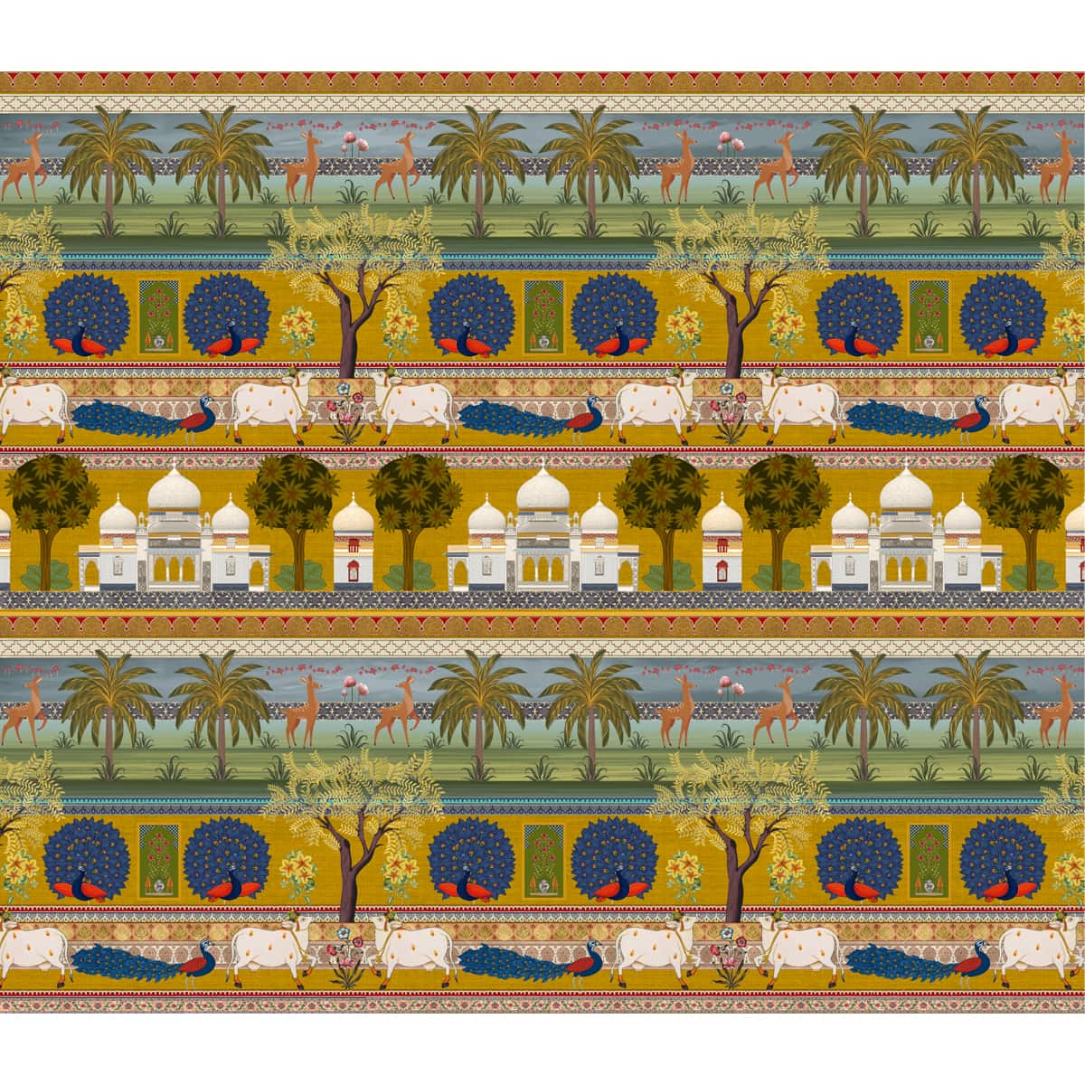 Bageecha Indian Garden Wallpaper Customised