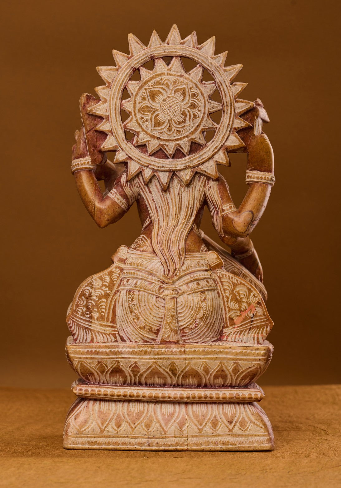 'Saraswati' Goddess in Red Stone