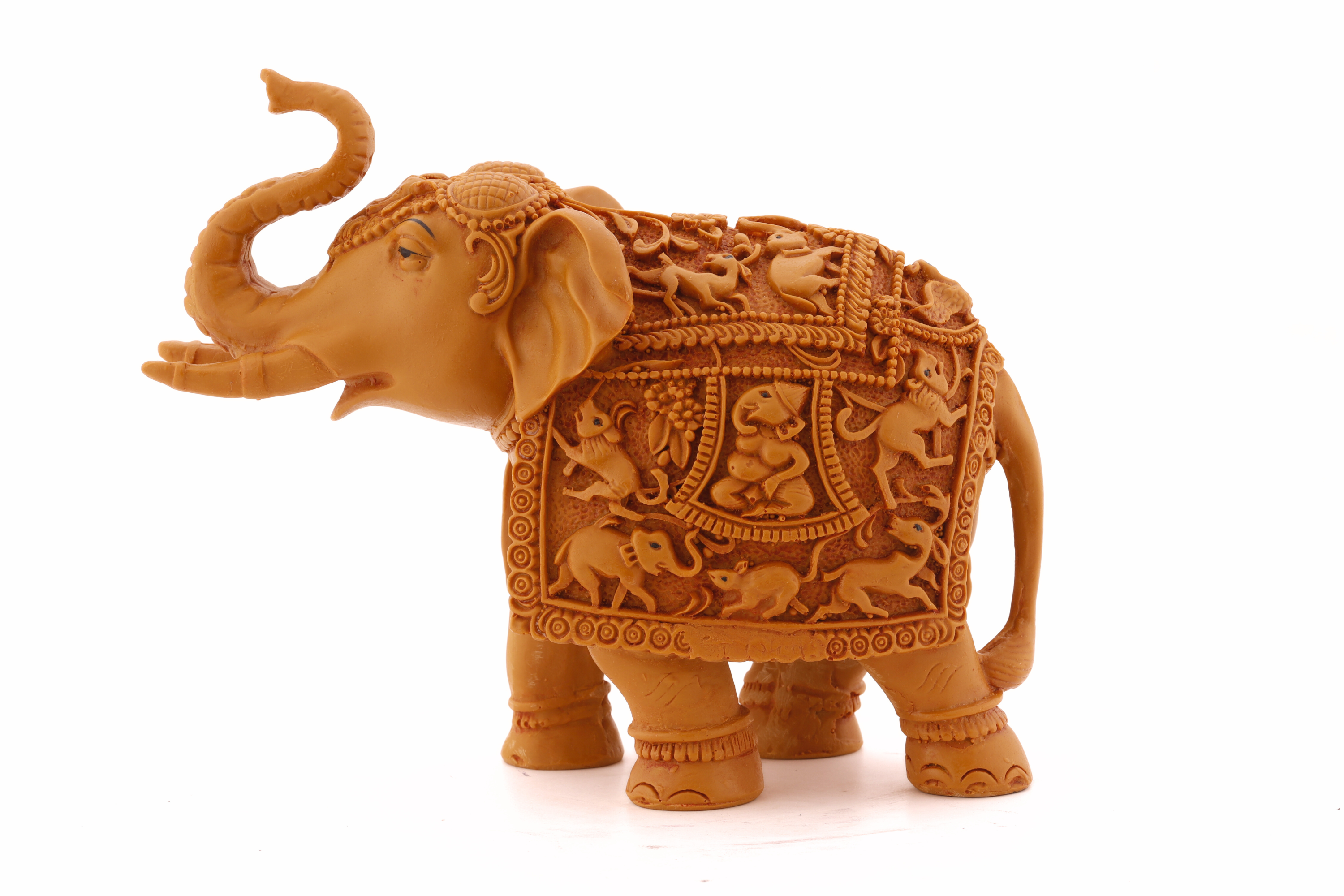 Wood resin victory elephant