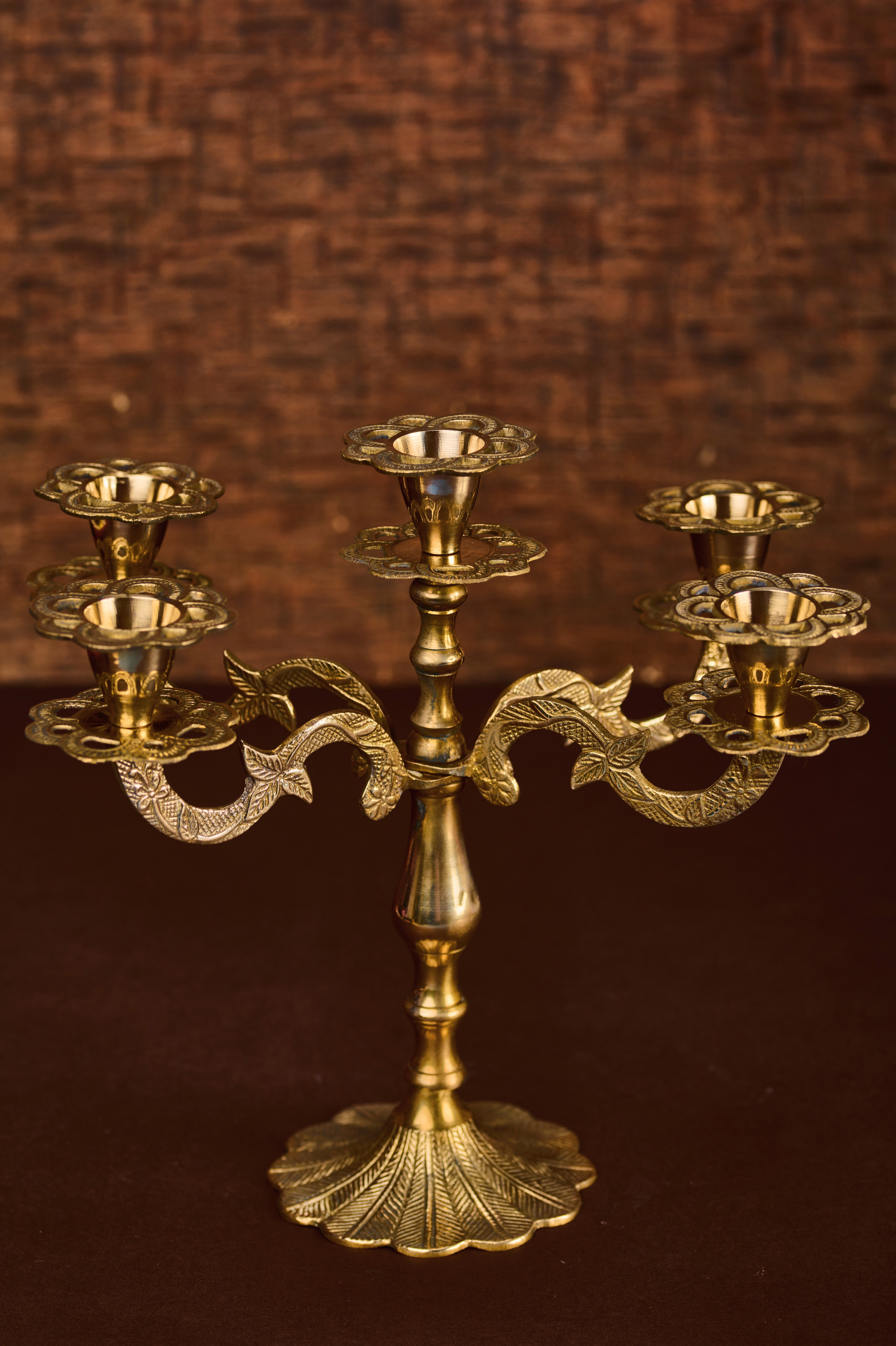 Victorian Candelabra In Brass