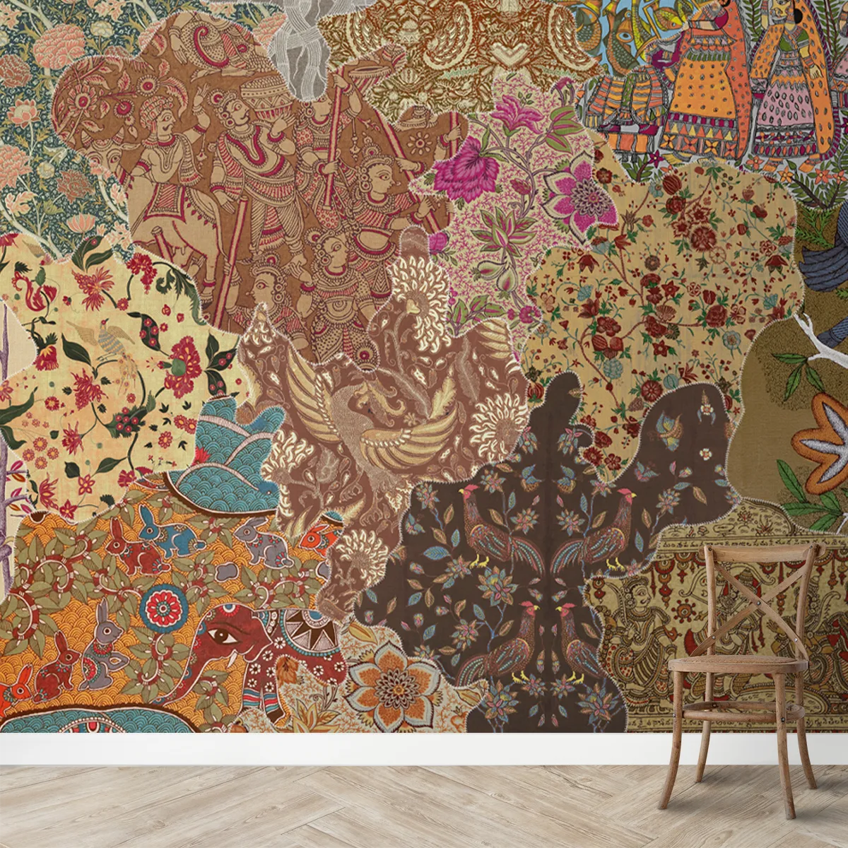 Rang Rali, Indian Wallpaper Inspired by Fabrics of India