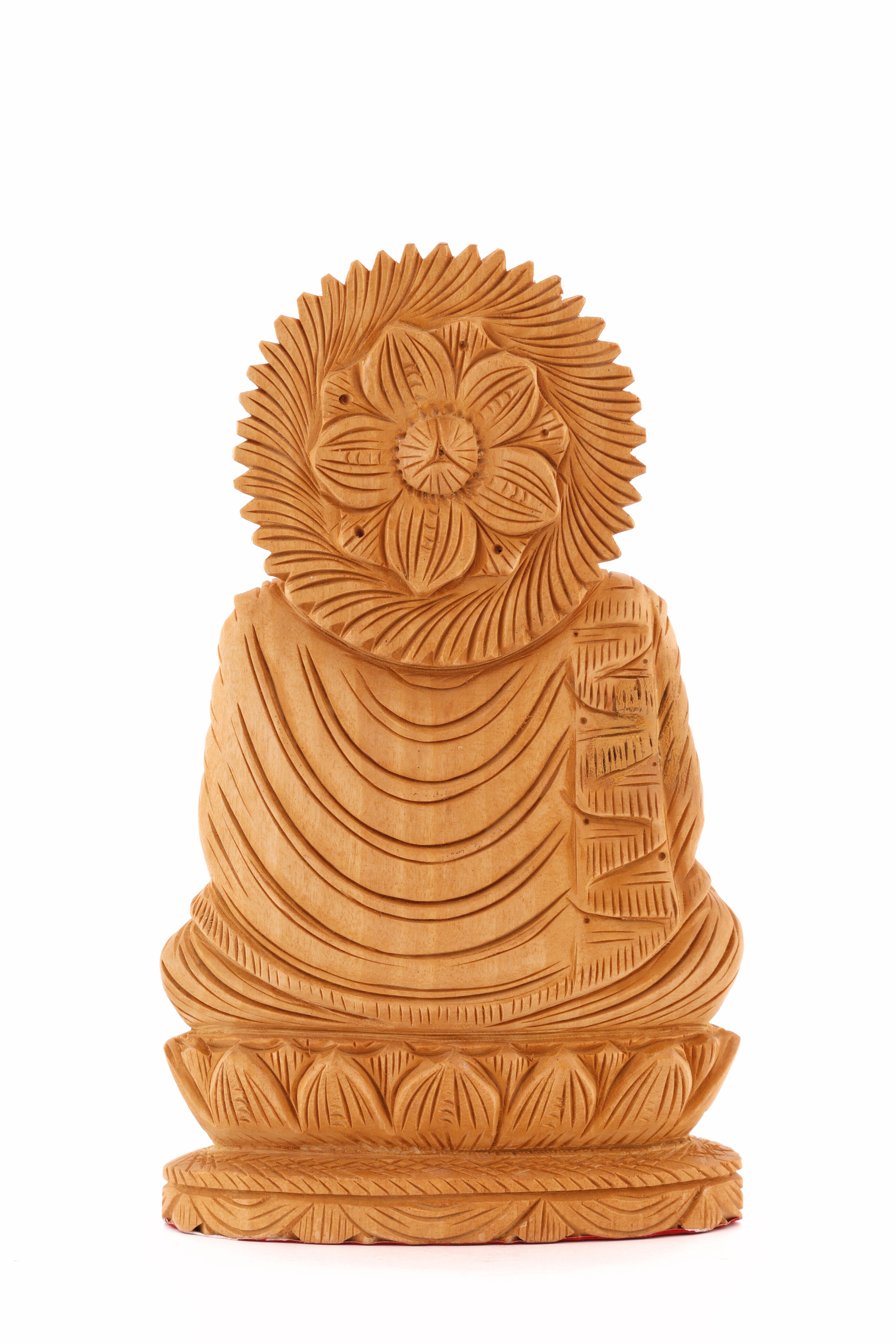 Wooden Meditating Buddha