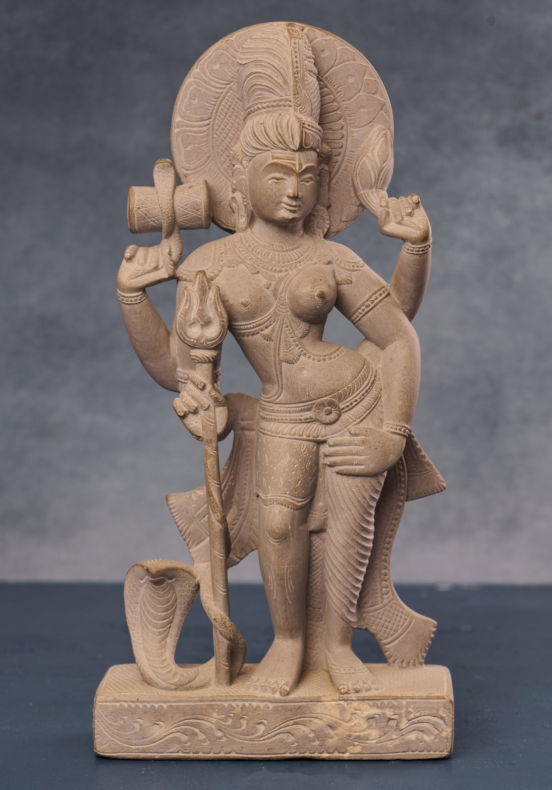 'Shiva & Parvati' Sculpture in 'Ardhnarishwar' Form