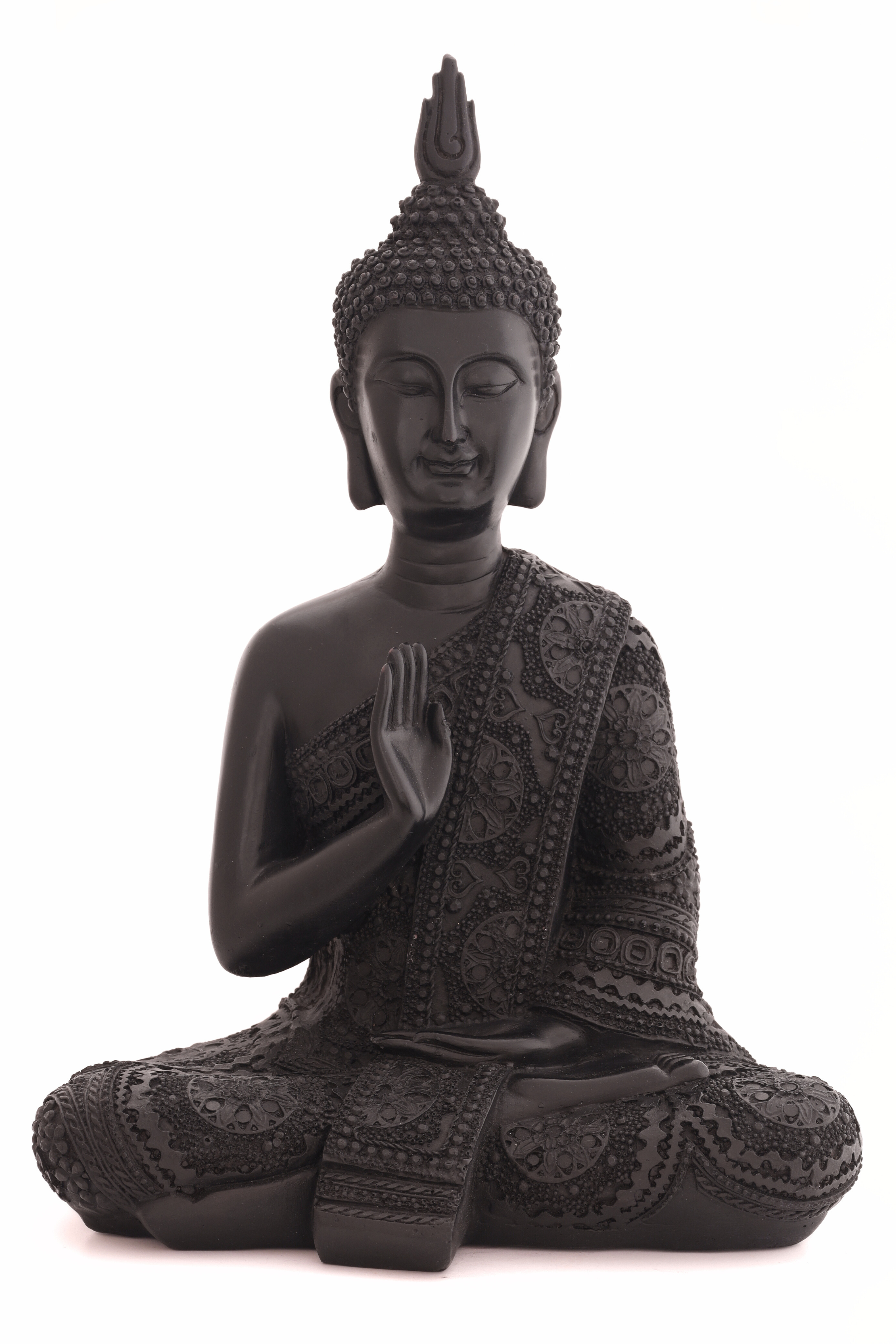 Black Stone Meditating Buddha