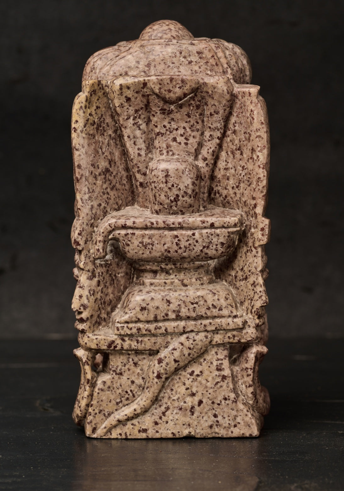 Green Stone Carved 'Trimurti'