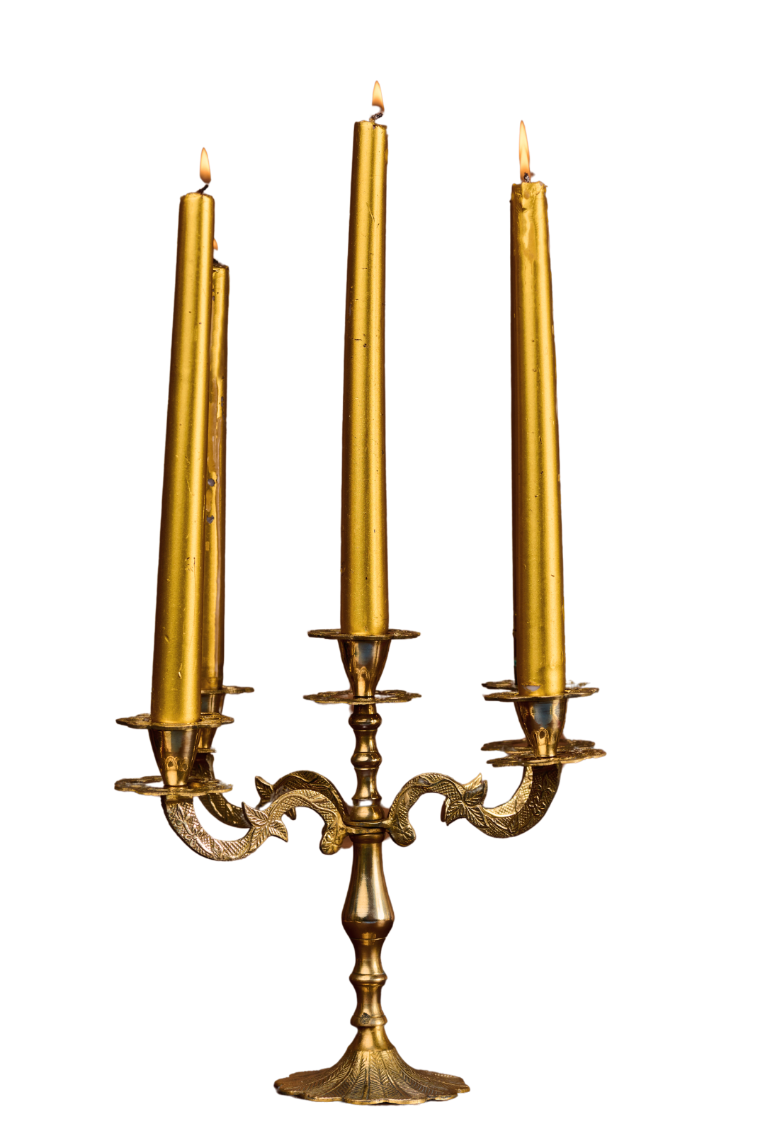 Victorian Candelabra In Brass