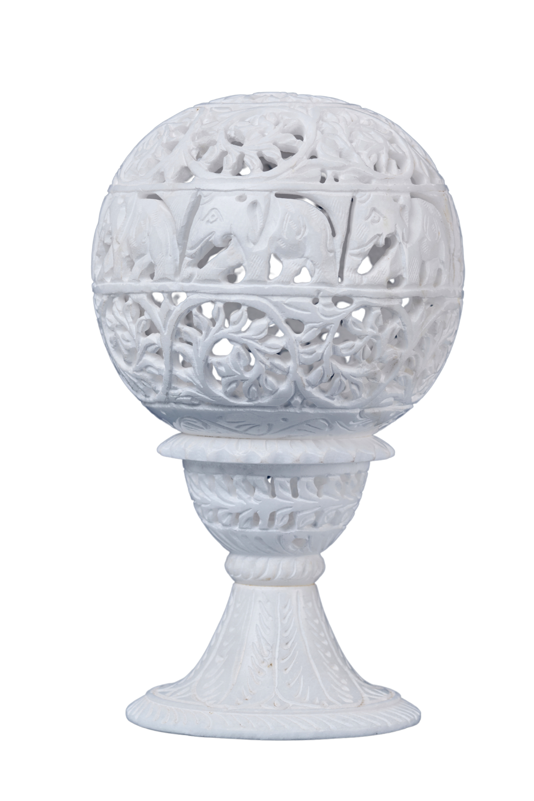 White Stone Intricate Lampshade