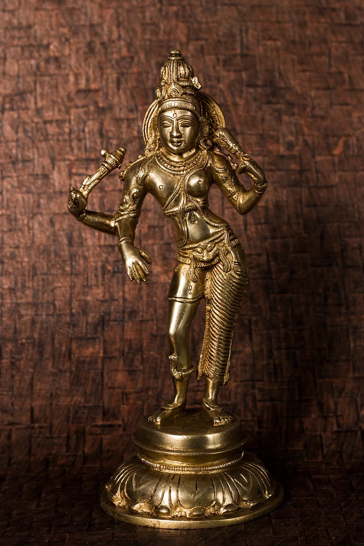 Dancing 'Apsara' in Solid Brass