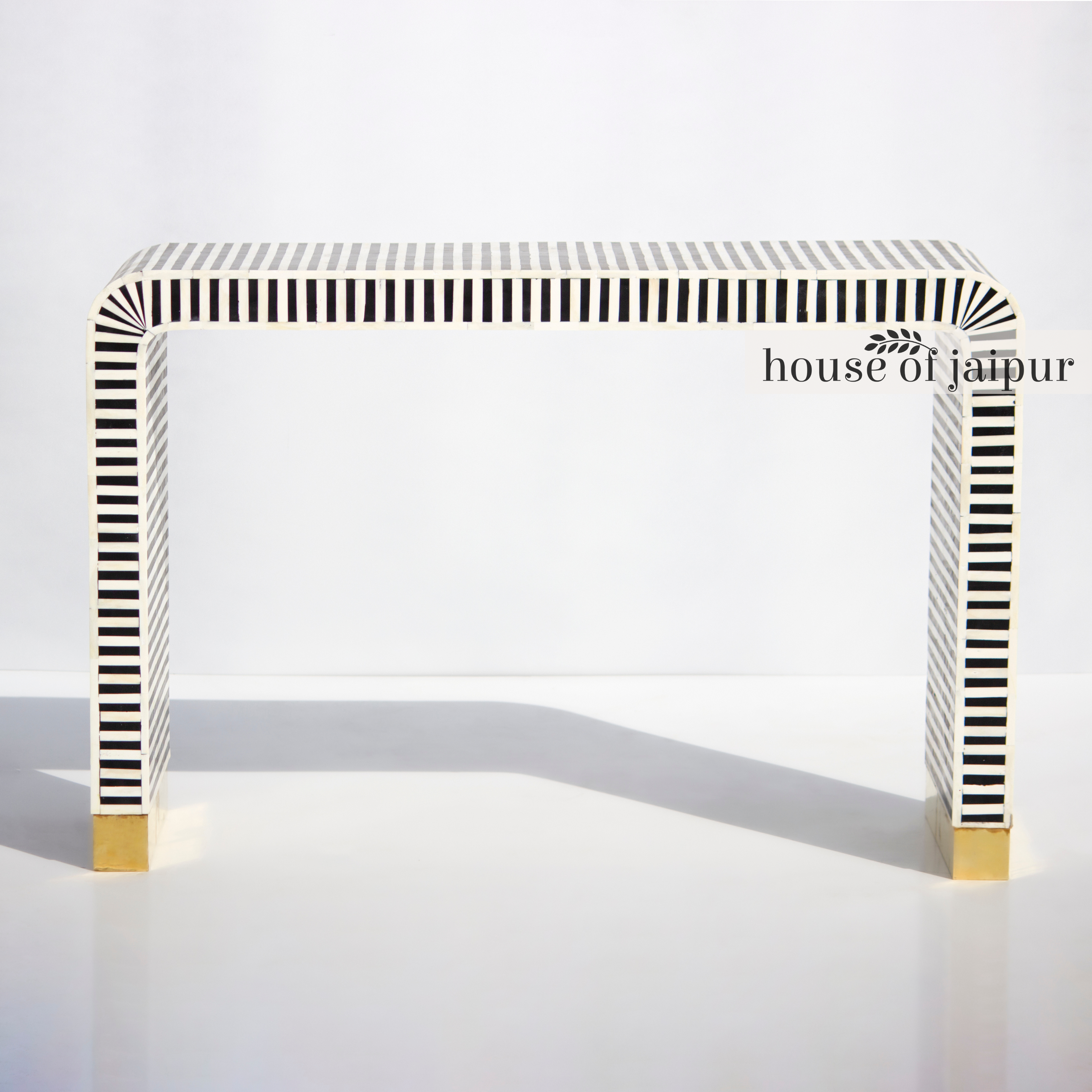 Bone Inlay Console Table