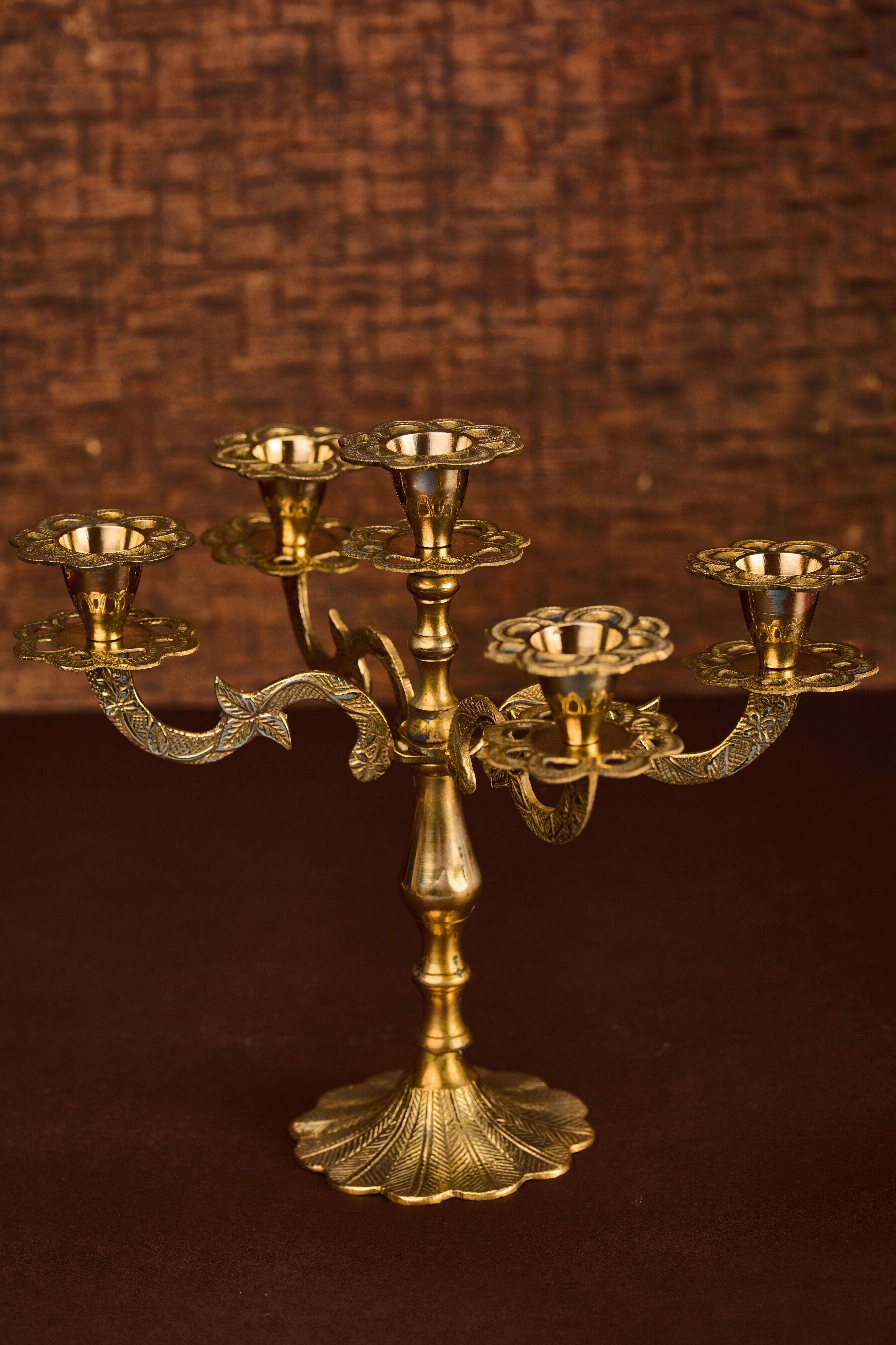 Victorian Candelabra In Brass