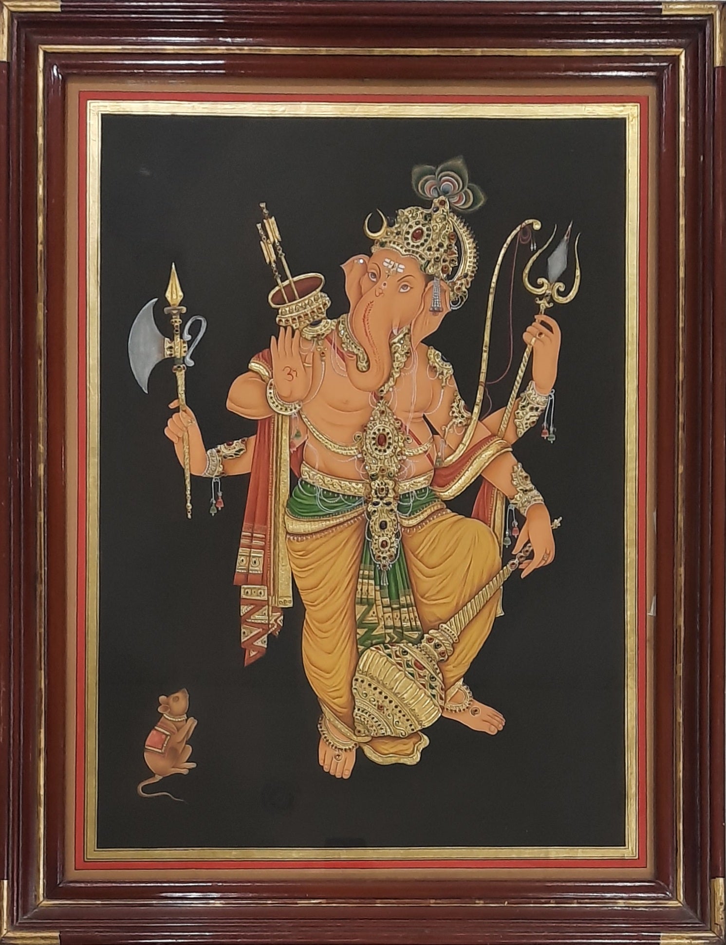 Lord Ganesha Tanjore Painting