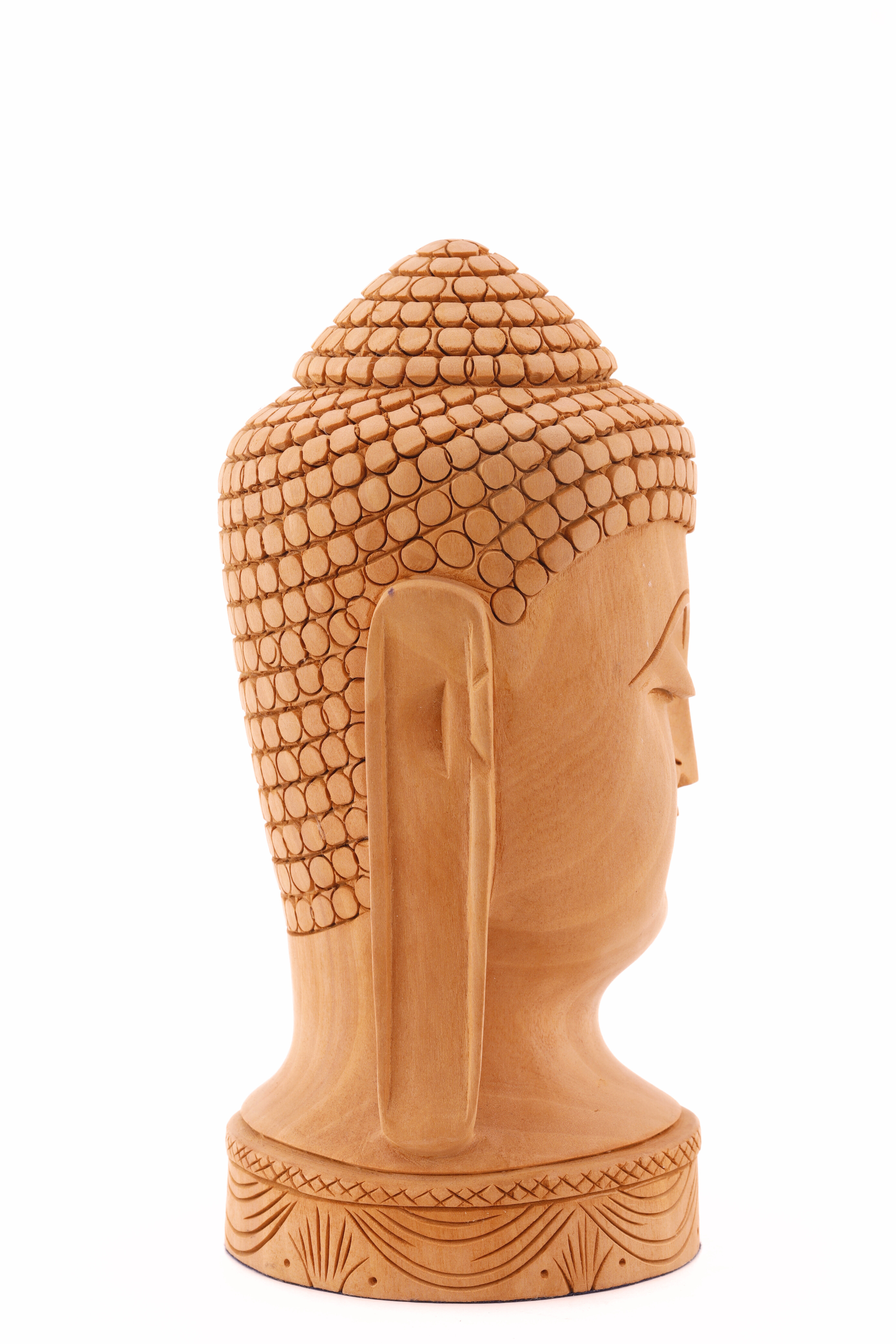 Wooden Buddha Head