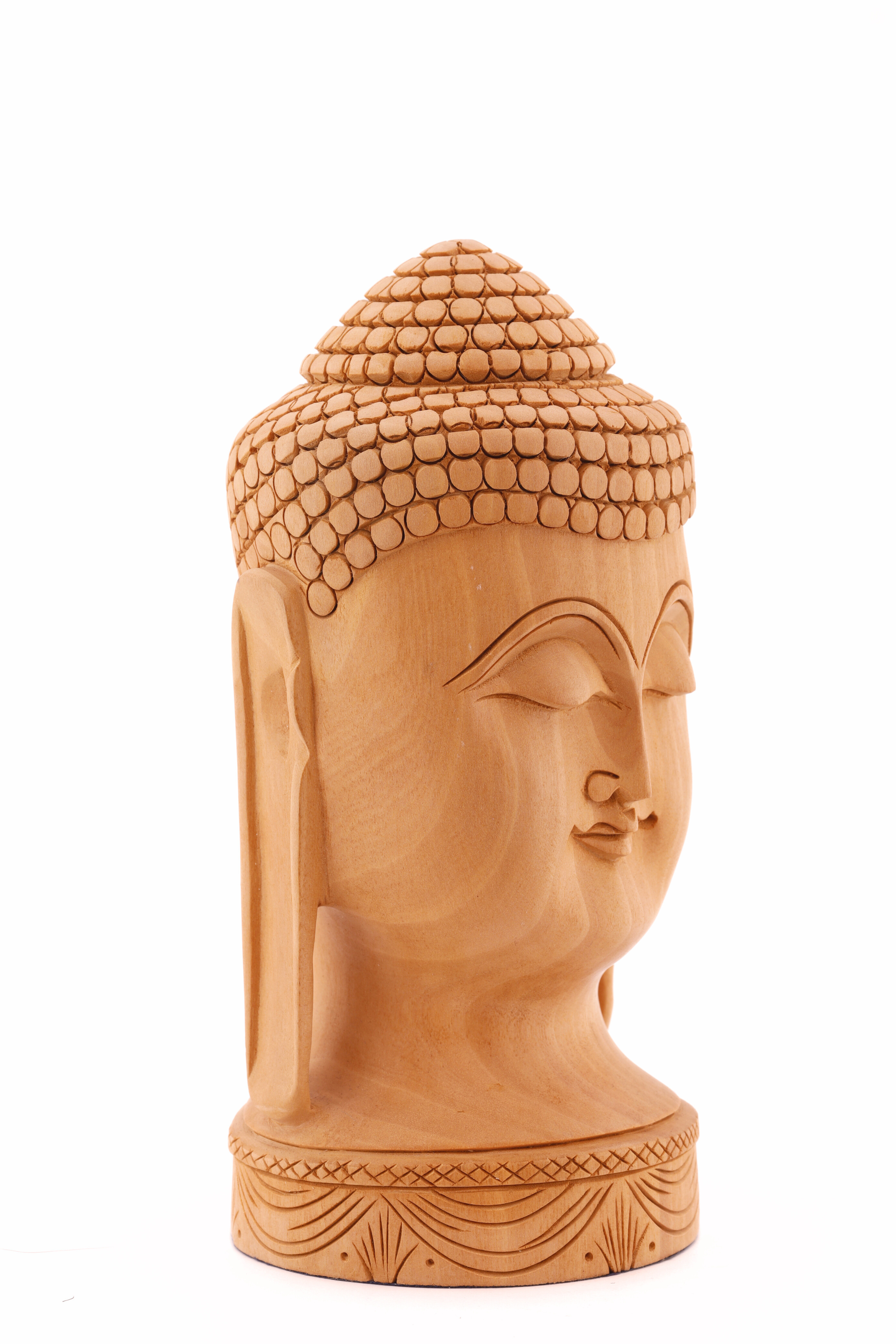 Wooden Buddha Head